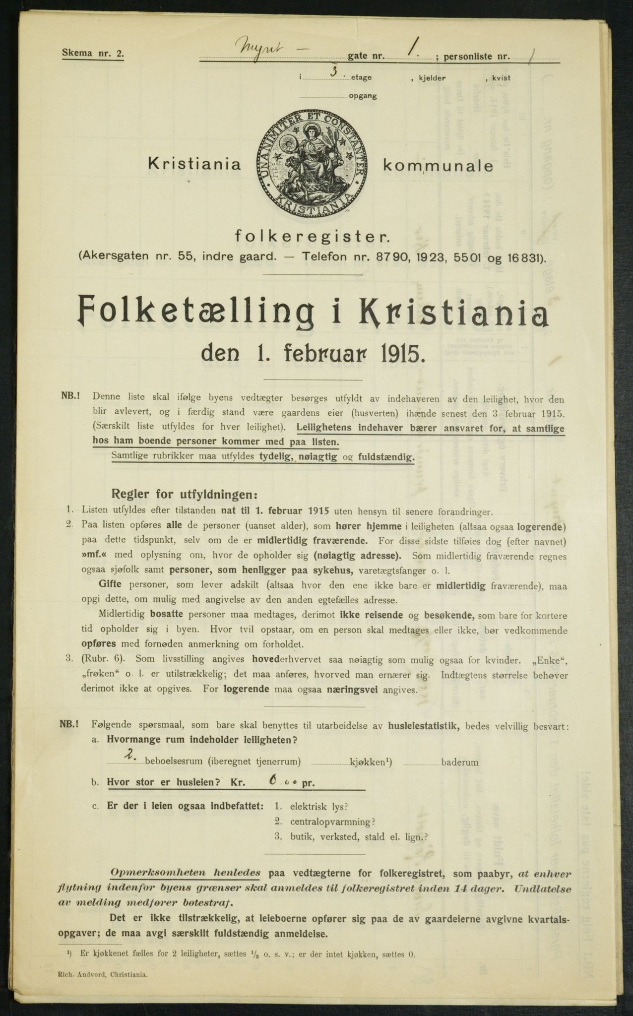 OBA, Kommunal folketelling 1.2.1915 for Kristiania, 1915, s. 67768