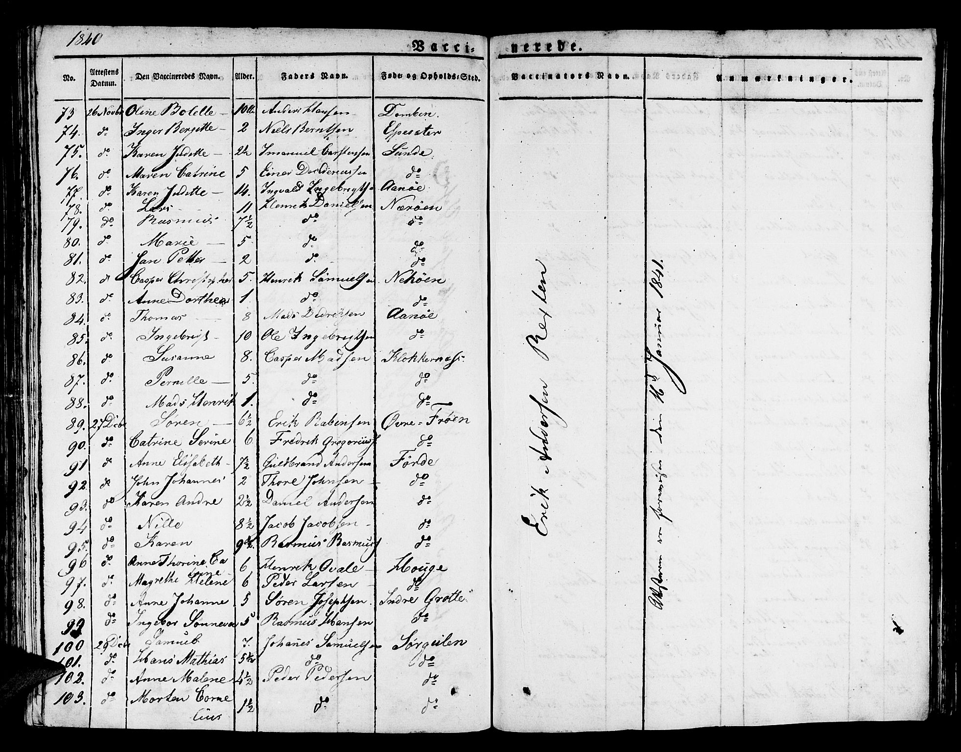 Kinn sokneprestembete, AV/SAB-A-80801/H/Haa/Haaa/L0004/0002: Ministerialbok nr. A 4II, 1822-1840, s. 58