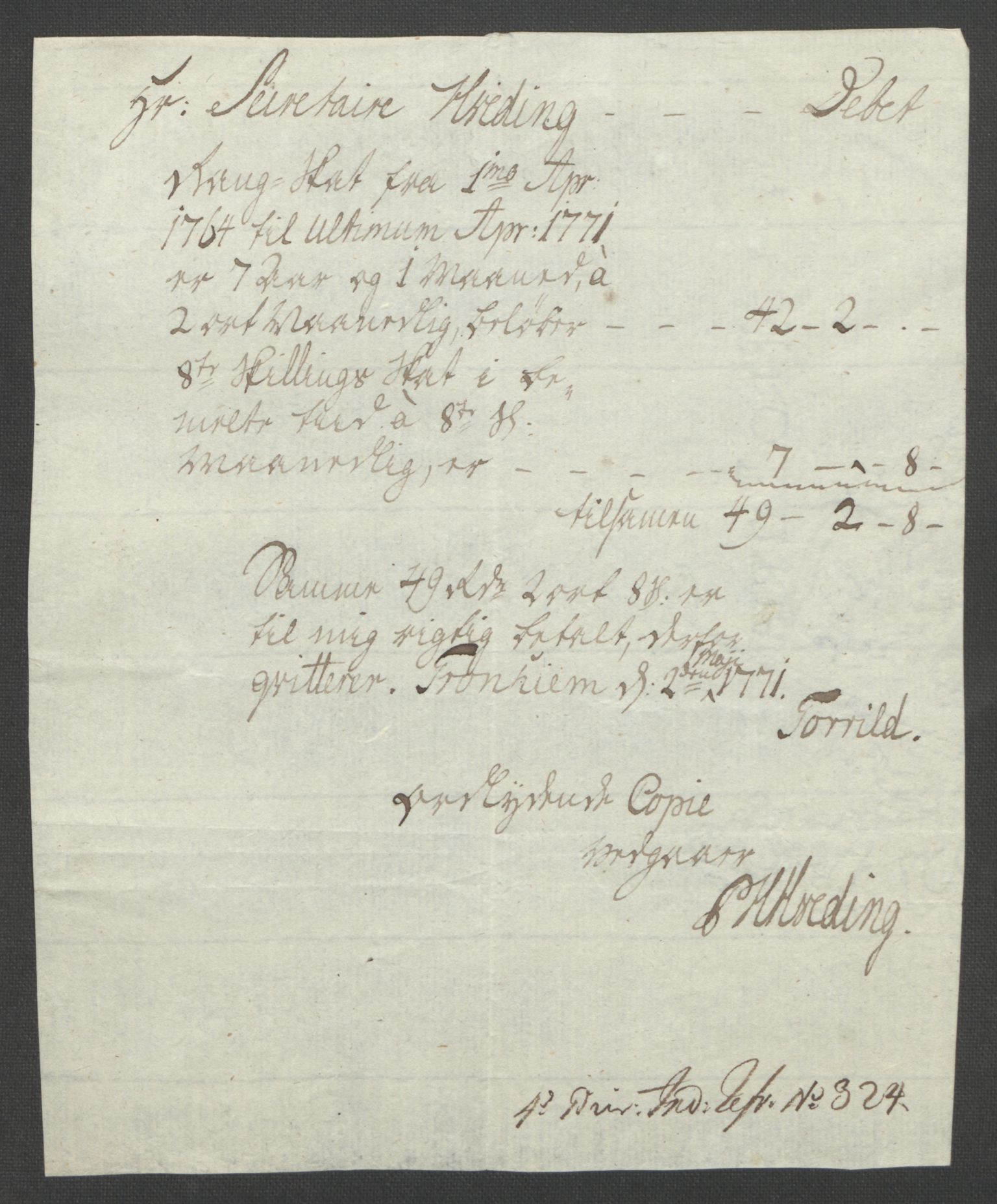 Rentekammeret inntil 1814, Reviderte regnskaper, Fogderegnskap, AV/RA-EA-4092/R46/L2835: Ekstraskatten Jæren og Dalane, 1762-1764, s. 446