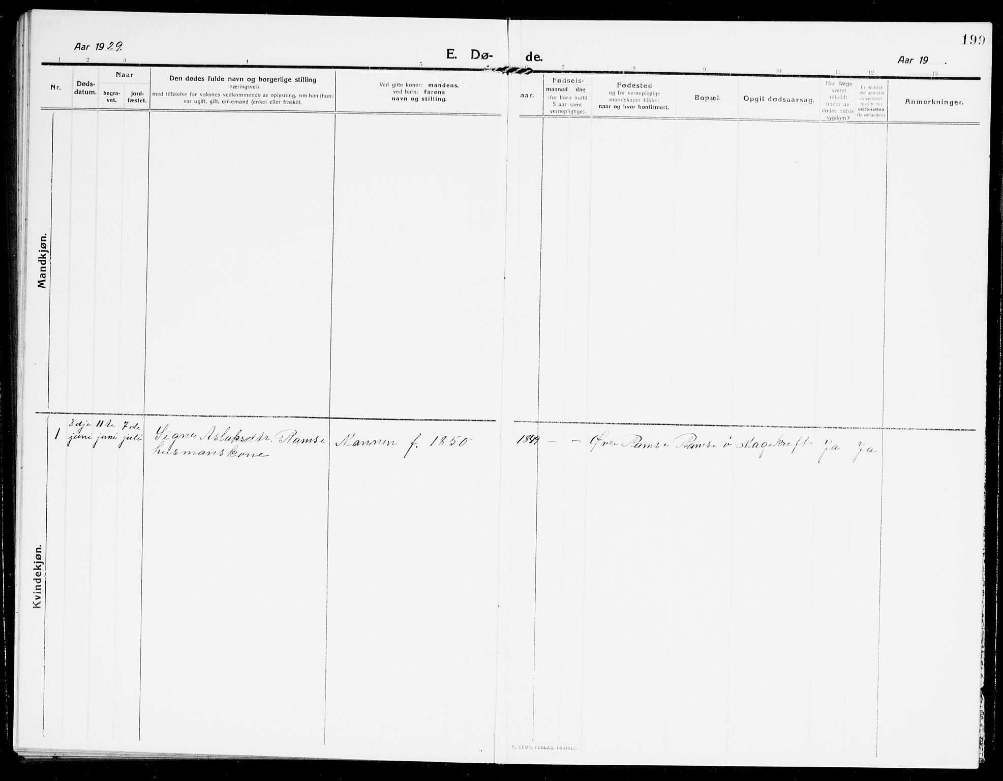Åmli sokneprestkontor, SAK/1111-0050/F/Fb/Fbb/L0003: Klokkerbok nr. B 3, 1906-1941, s. 199