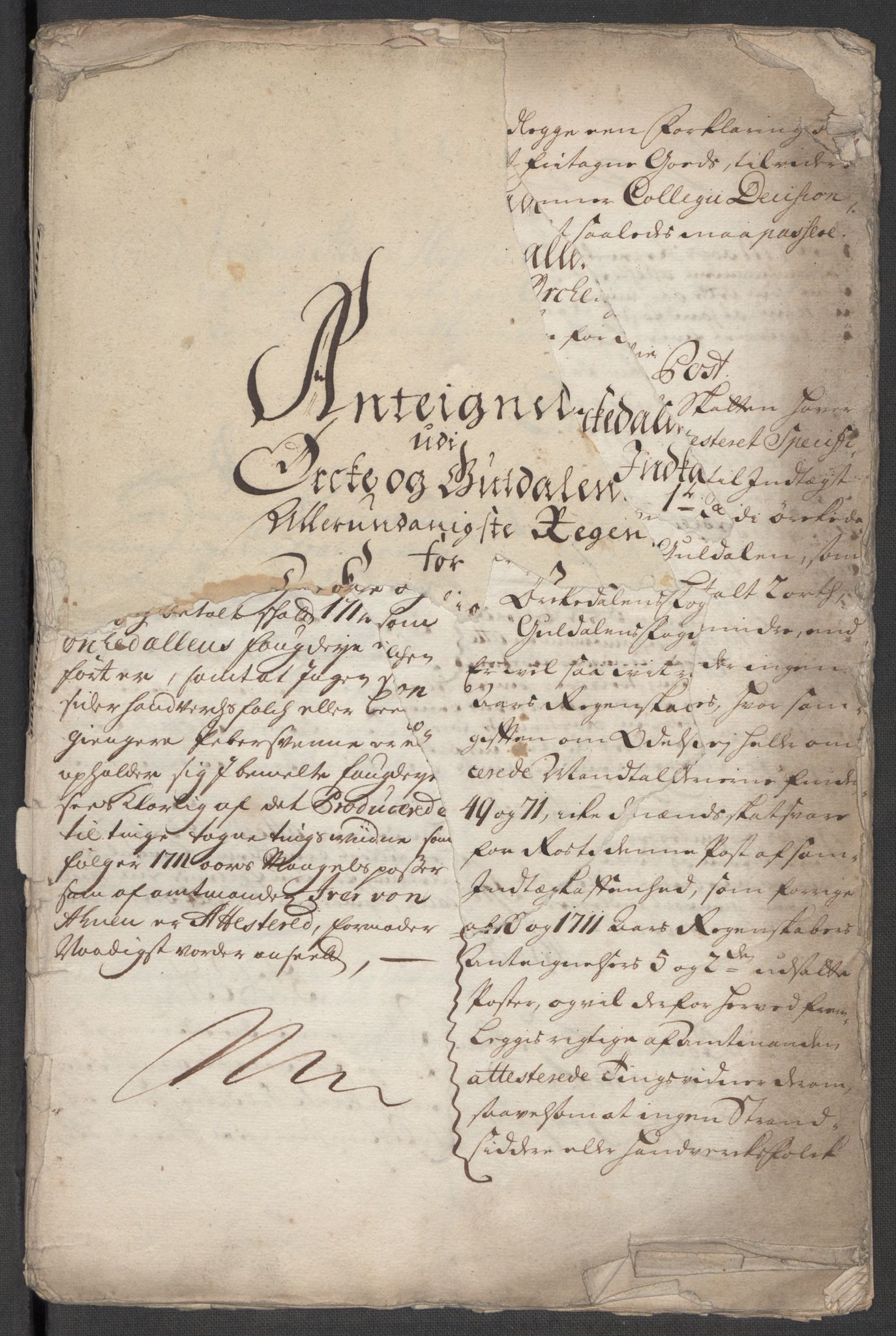 Rentekammeret inntil 1814, Reviderte regnskaper, Fogderegnskap, AV/RA-EA-4092/R60/L3963: Fogderegnskap Orkdal og Gauldal, 1712, s. 531