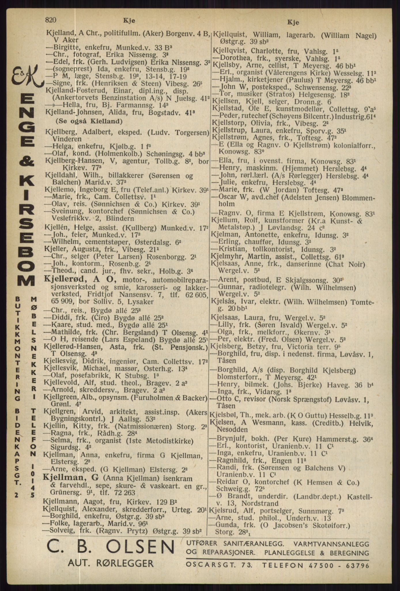 Kristiania/Oslo adressebok, PUBL/-, 1936, s. 820