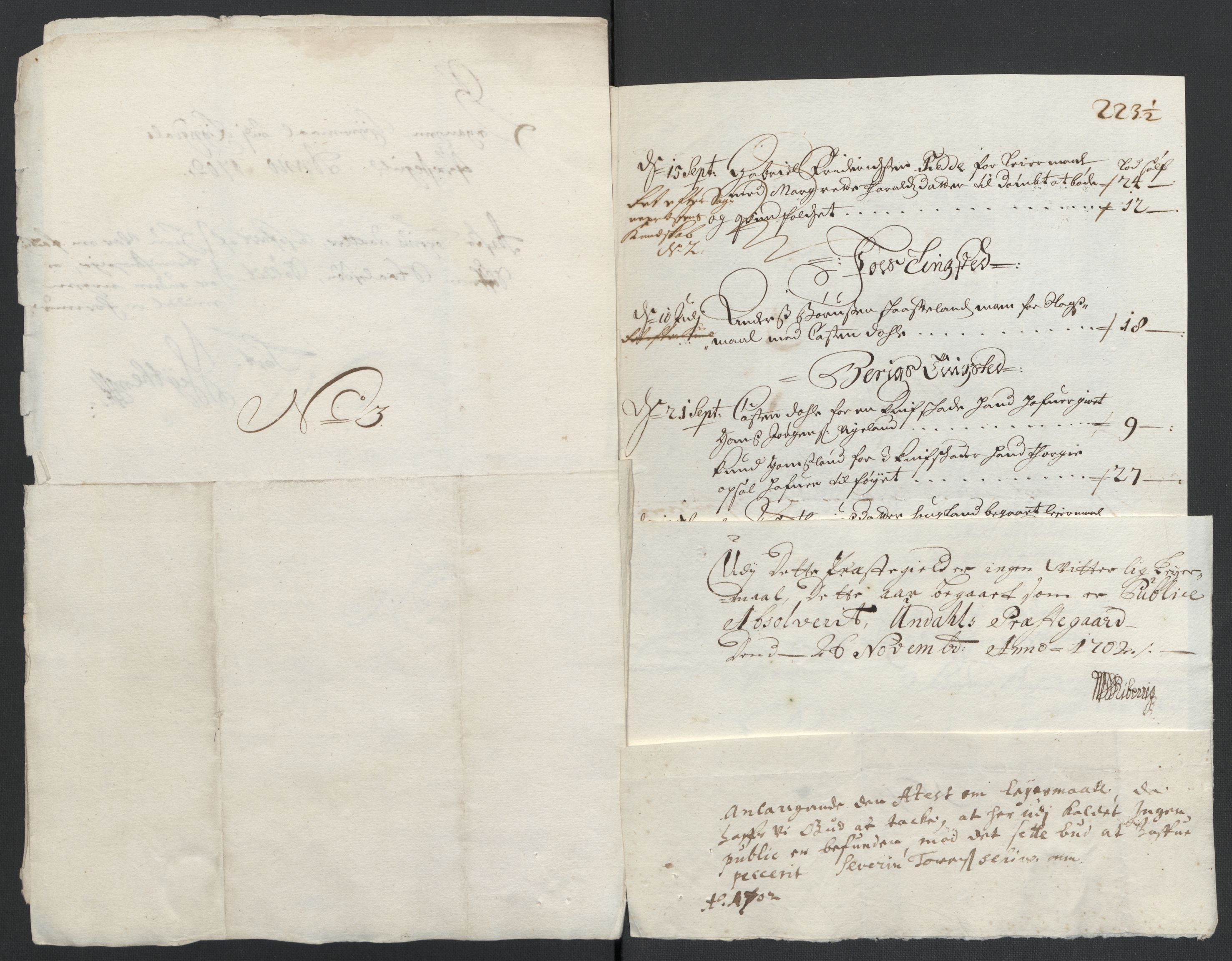 Rentekammeret inntil 1814, Reviderte regnskaper, Fogderegnskap, RA/EA-4092/R43/L2549: Fogderegnskap Lista og Mandal, 1701-1702, s. 240