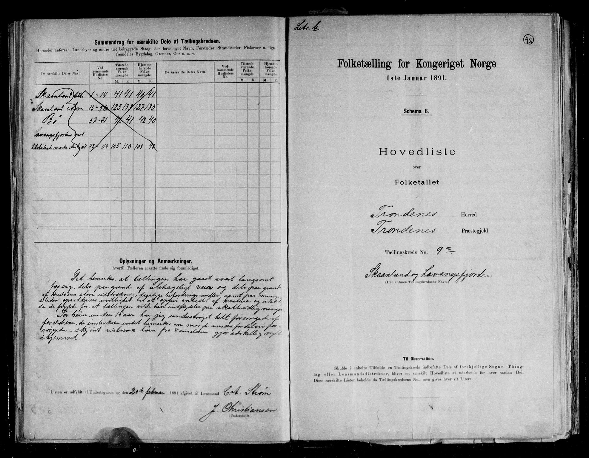 RA, Folketelling 1891 for 1914 Trondenes herred, 1891, s. 26