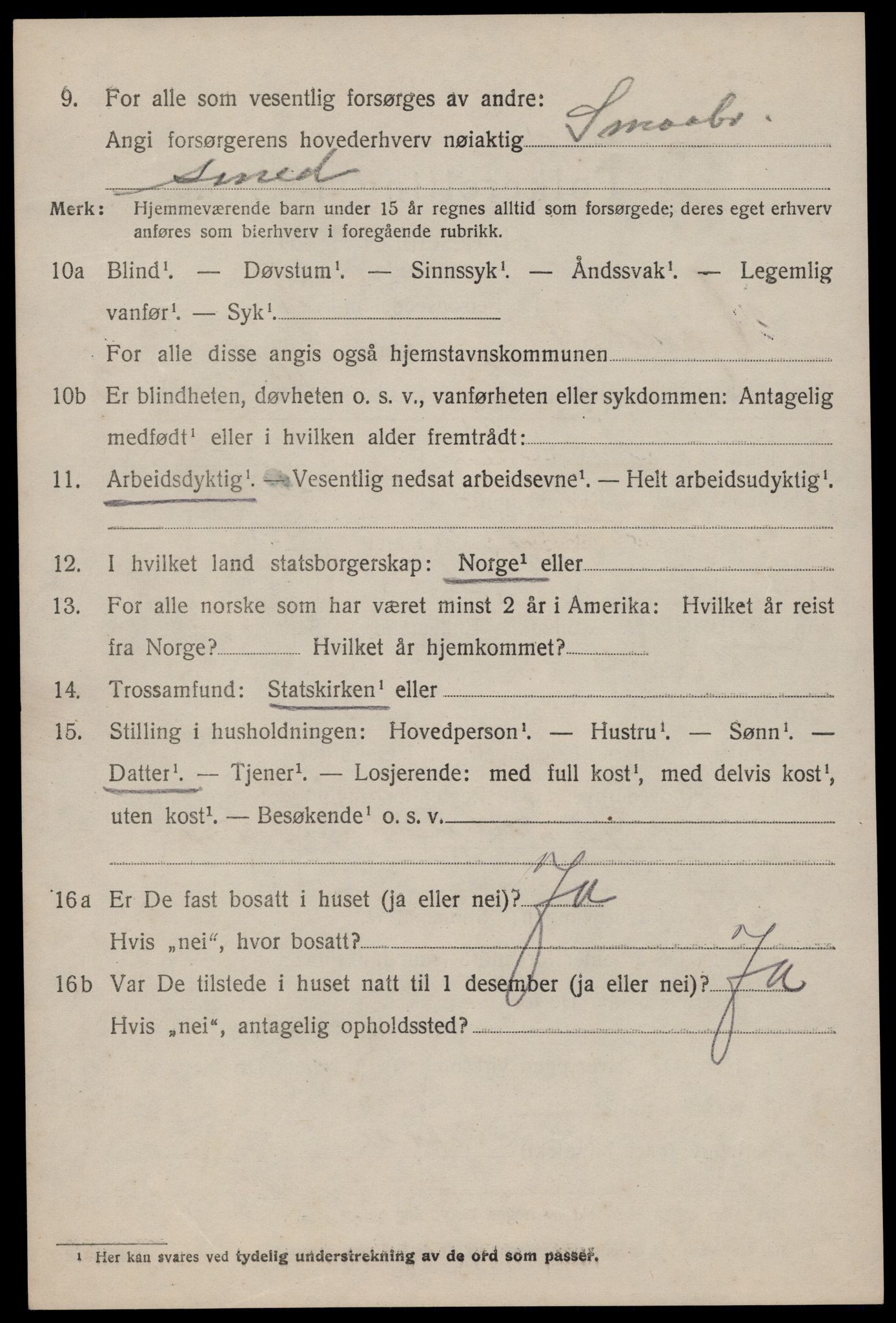 SAKO, Folketelling 1920 for 0827 Hjartdal herred, 1920, s. 2171