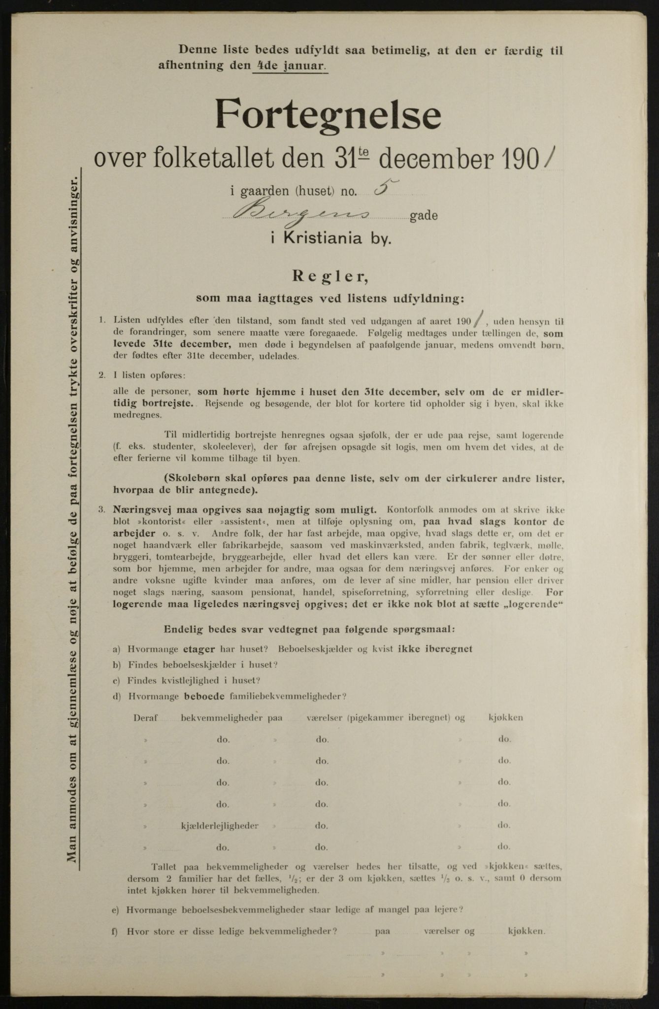 OBA, Kommunal folketelling 31.12.1901 for Kristiania kjøpstad, 1901, s. 722