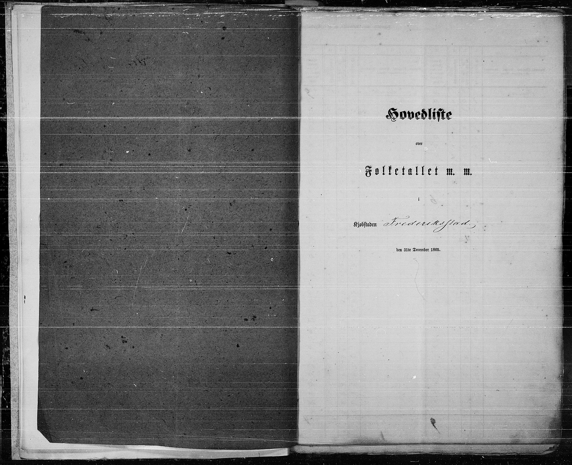 RA, Folketelling 1865 for 0103B Fredrikstad prestegjeld, Fredrikstad kjøpstad, 1865, s. 5