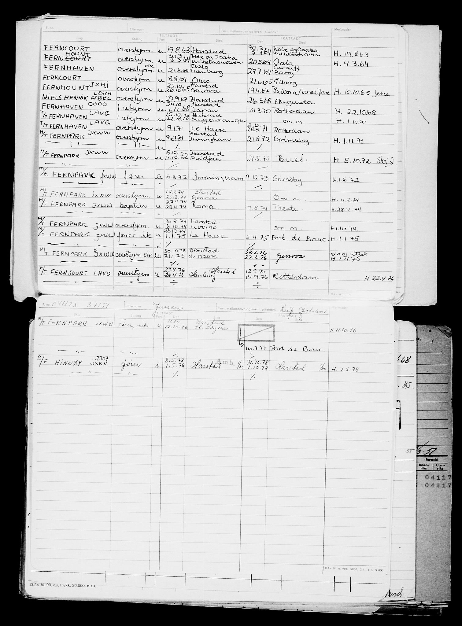 Direktoratet for sjømenn, AV/RA-S-3545/G/Gb/L0224: Hovedkort, 1923, s. 517