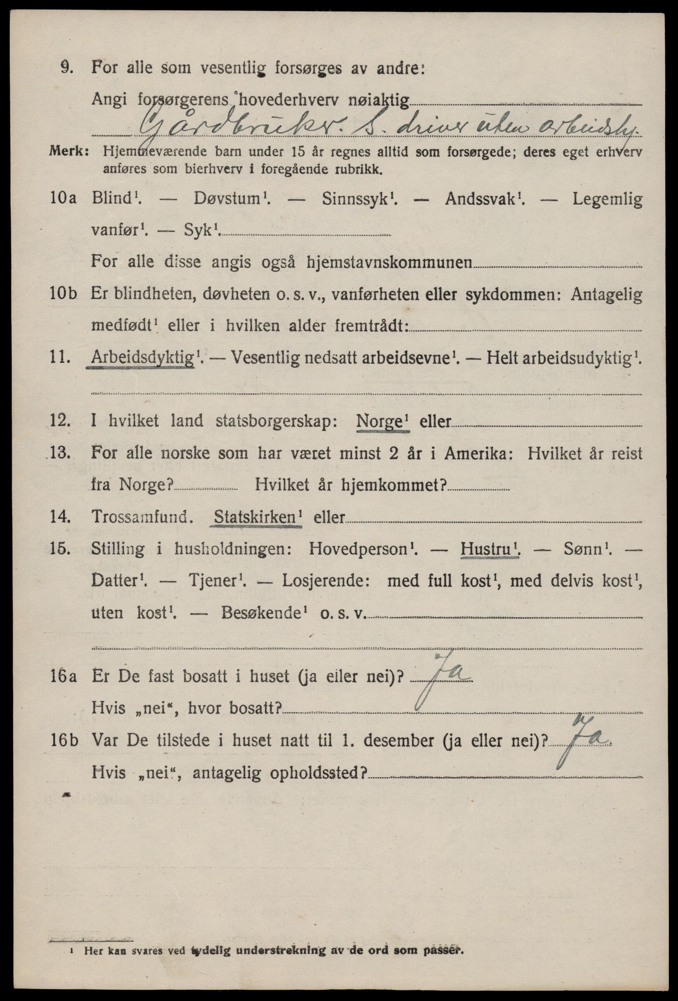 SAKO, Folketelling 1920 for 0834 Vinje herred, 1920, s. 4046