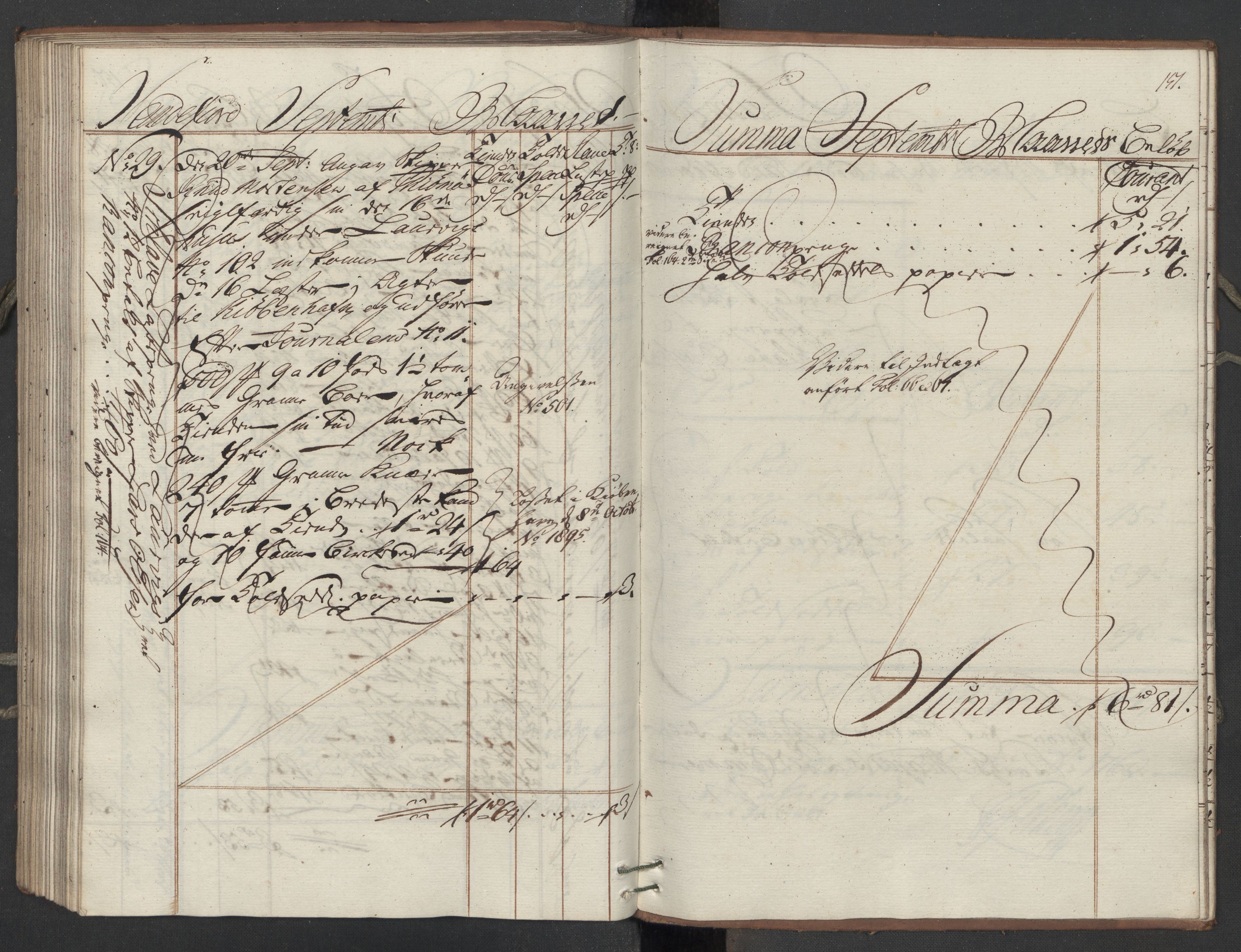 Generaltollkammeret, tollregnskaper, AV/RA-EA-5490/R11/L0039/0001: Tollregnskaper Larvik og Sandefjord / Utgående hovedtollbok, 1762, s. 150b-151a