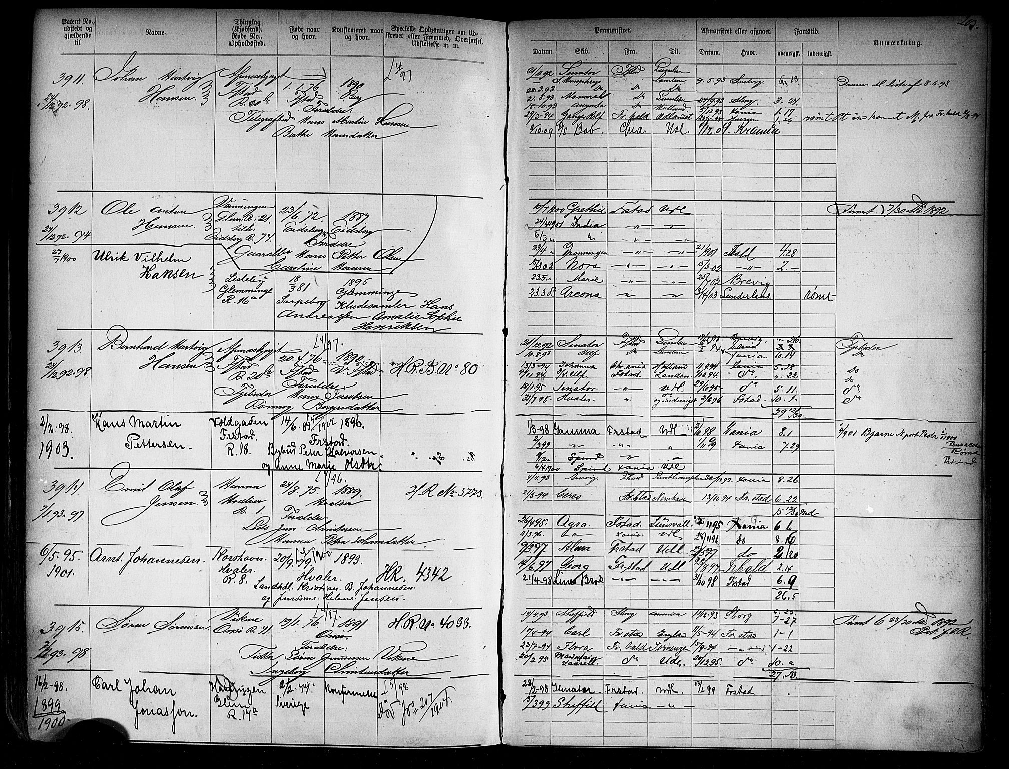 Fredrikstad mønstringskontor, AV/SAO-A-10569b/F/Fc/Fca/L0005: Annotasjonsrulle, 1884-1899, s. 521