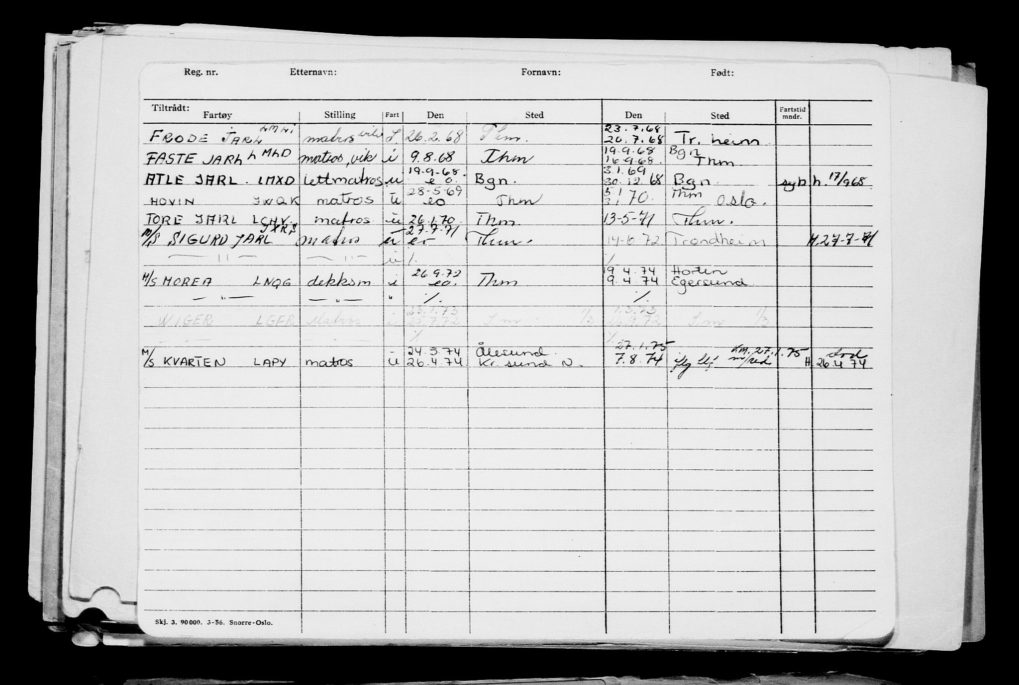 Direktoratet for sjømenn, AV/RA-S-3545/G/Gb/L0187: Hovedkort, 1920, s. 331