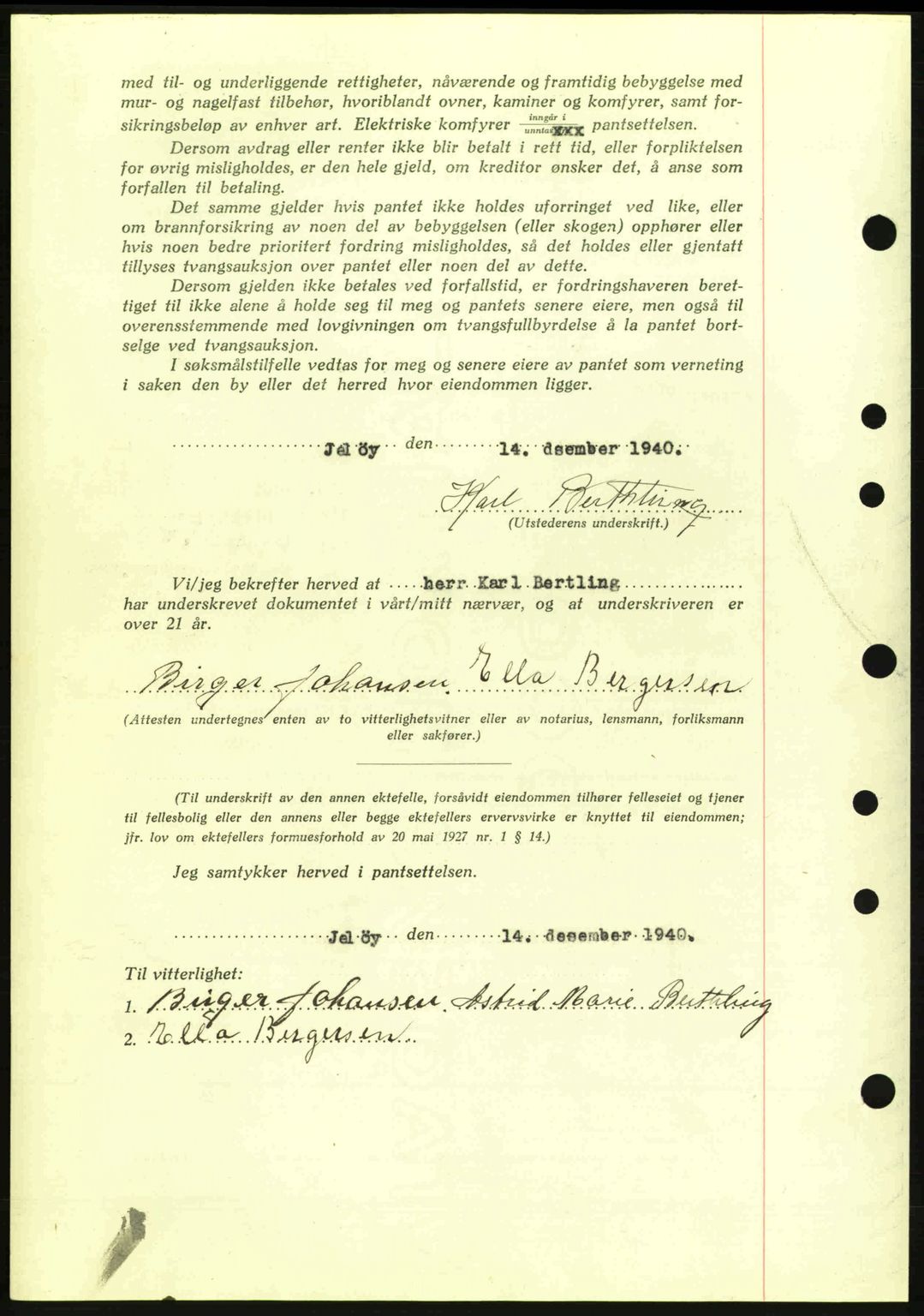 Moss sorenskriveri, SAO/A-10168: Pantebok nr. B10, 1940-1941, Dagboknr: 1919/1940