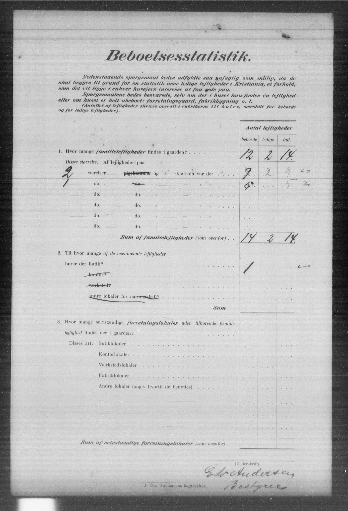 OBA, Kommunal folketelling 31.12.1903 for Kristiania kjøpstad, 1903, s. 10088