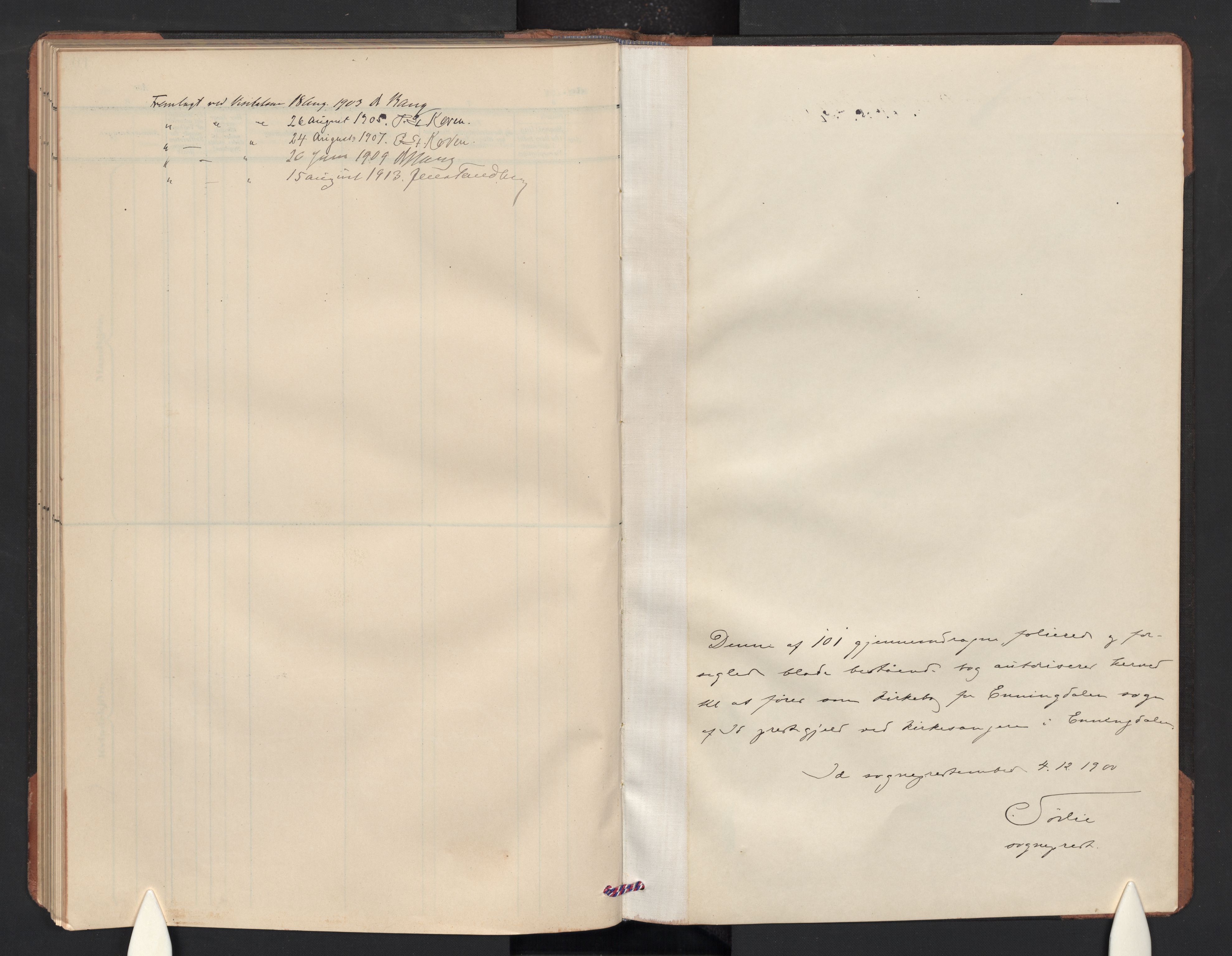 Idd prestekontor Kirkebøker, AV/SAO-A-10911/G/Gc/L0001: Klokkerbok nr. III 1, 1901-1910