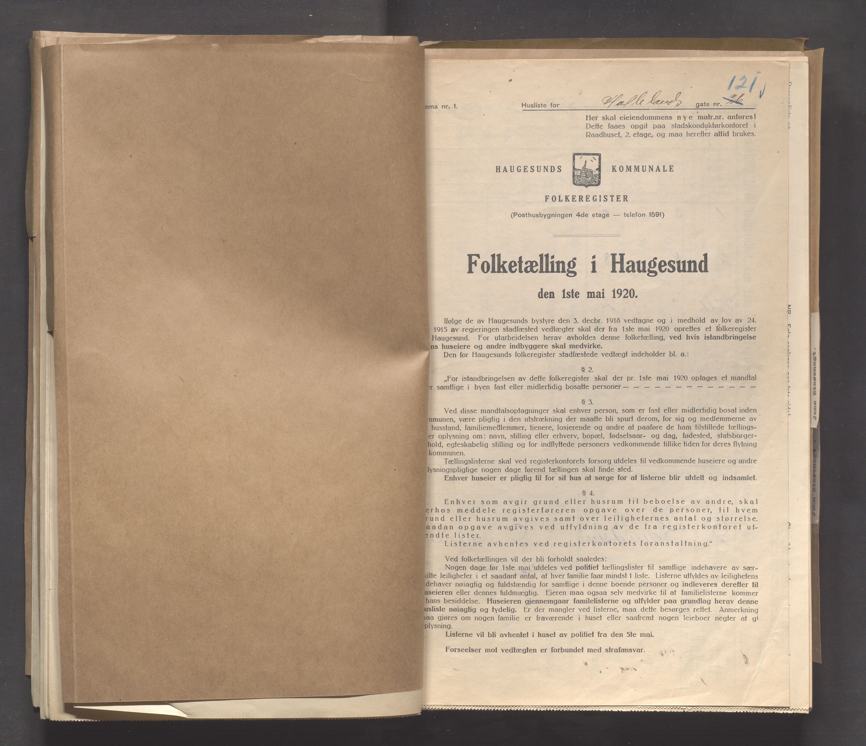 IKAR, Kommunal folketelling 1.5.1920 for Haugesund, 1920, s. 6387