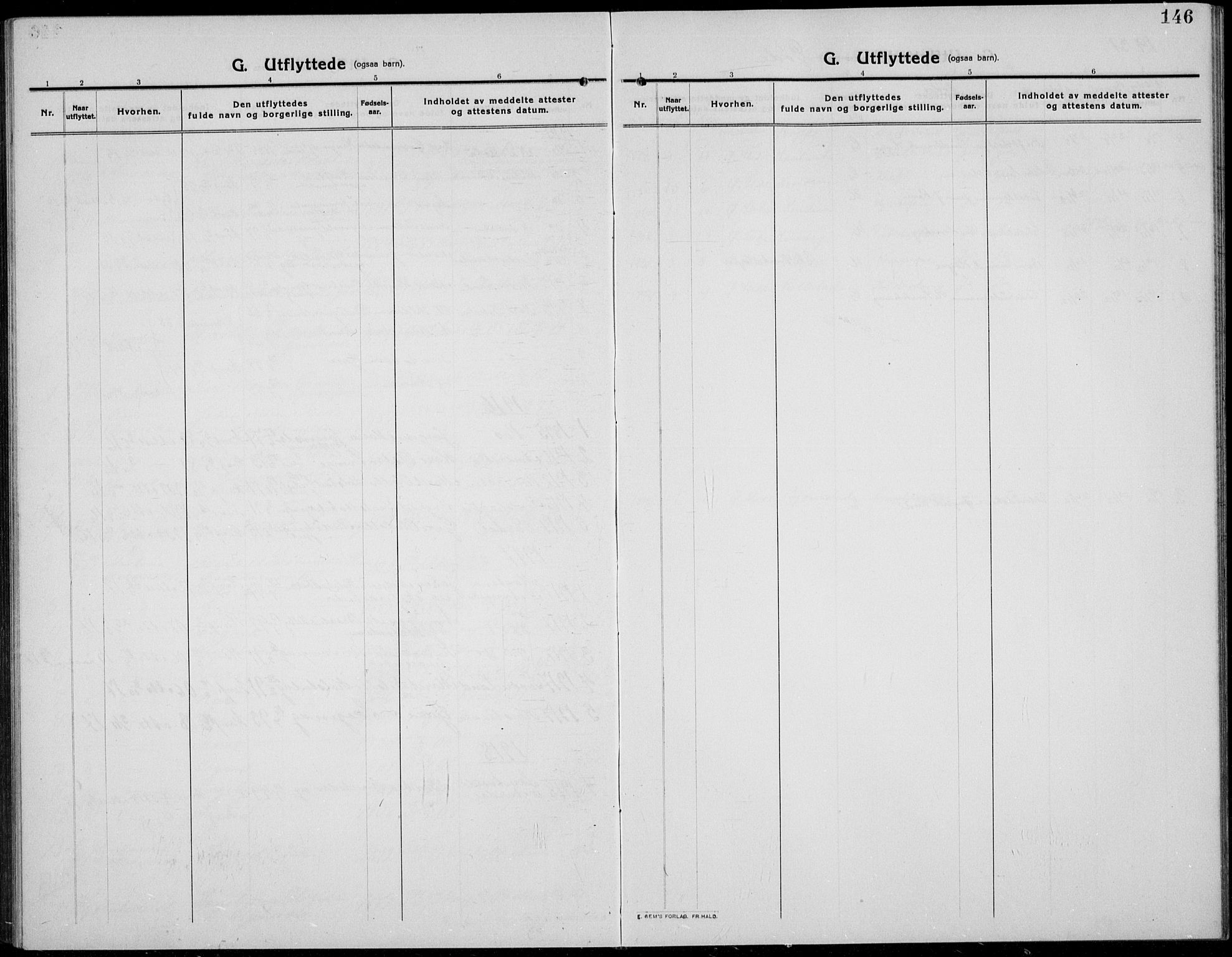 Øystre Slidre prestekontor, SAH/PREST-138/H/Ha/Hab/L0008: Klokkerbok nr. 8, 1911-1938, s. 146