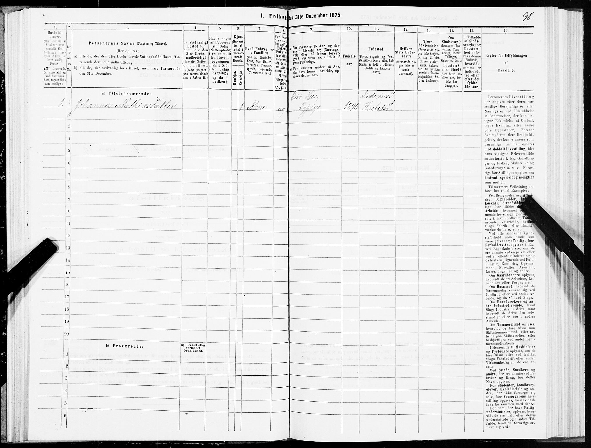 SAT, Folketelling 1875 for 1729P Inderøy prestegjeld, 1875, s. 6098