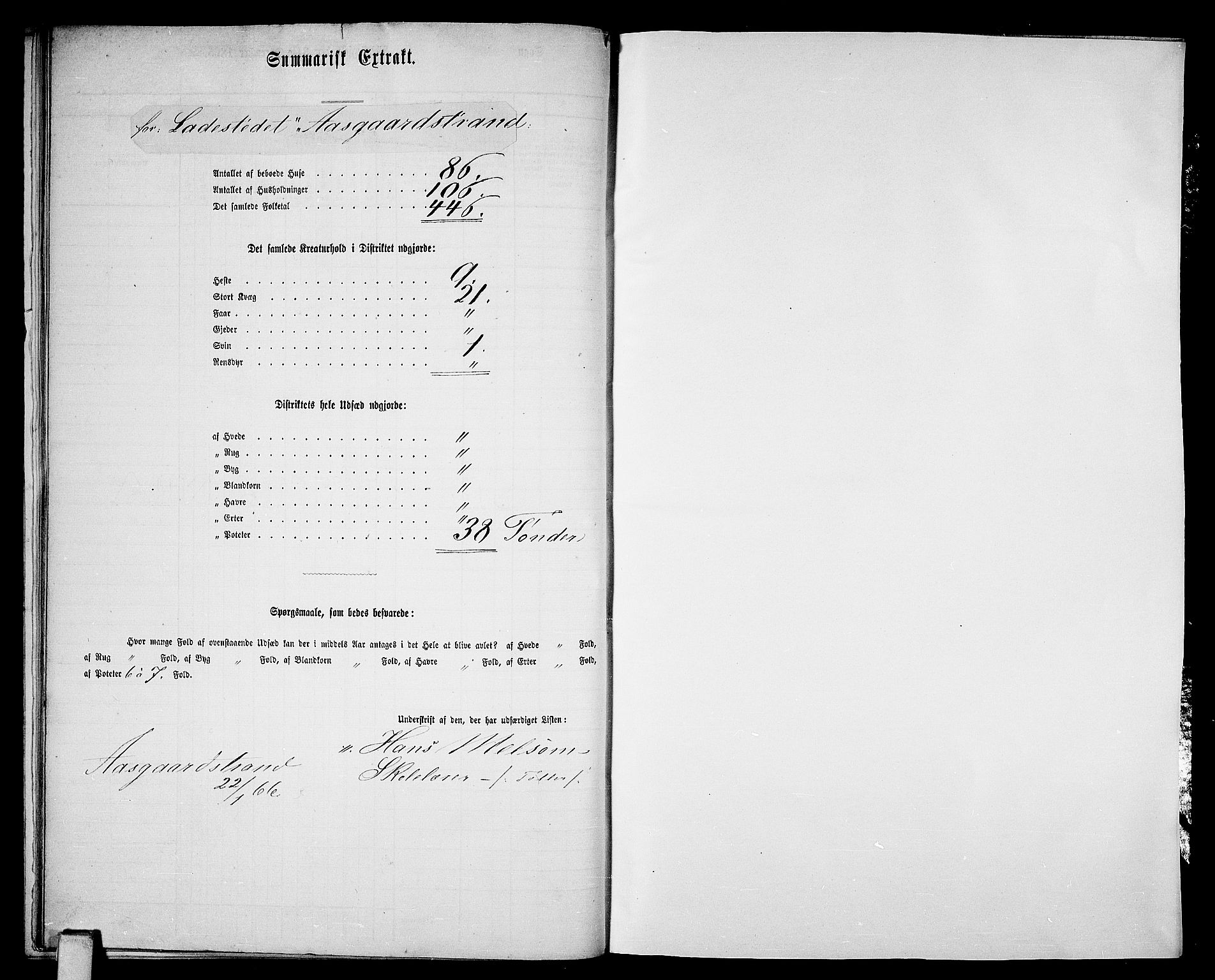 RA, Folketelling 1865 for 0717P Borre prestegjeld, Borre sokn og Nykirke sokn, 1865, s. 22