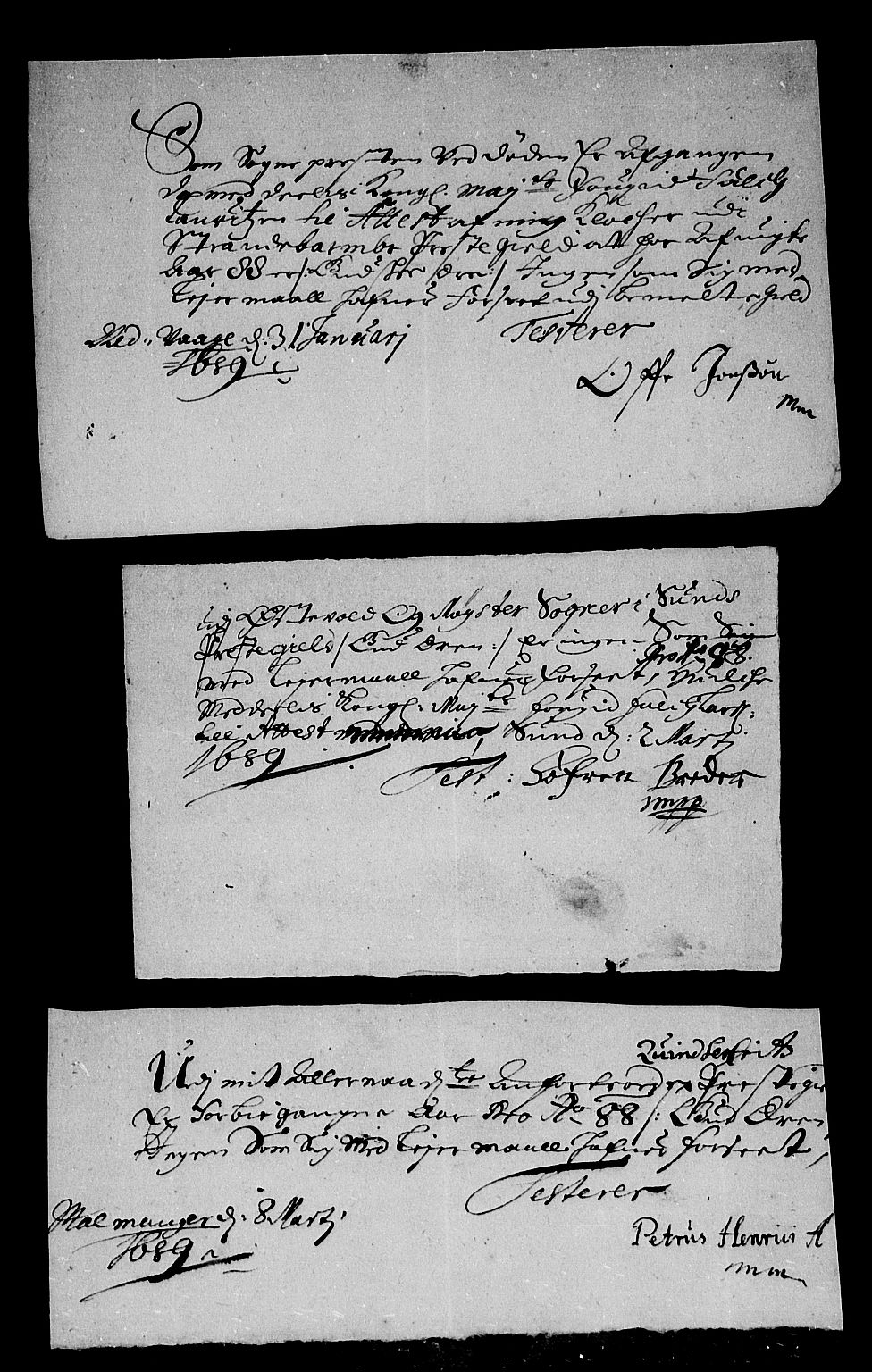 Rentekammeret inntil 1814, Reviderte regnskaper, Stiftamtstueregnskaper, Bergen stiftamt, AV/RA-EA-6043/R/Rc/L0086: Bergen stiftamt, 1688