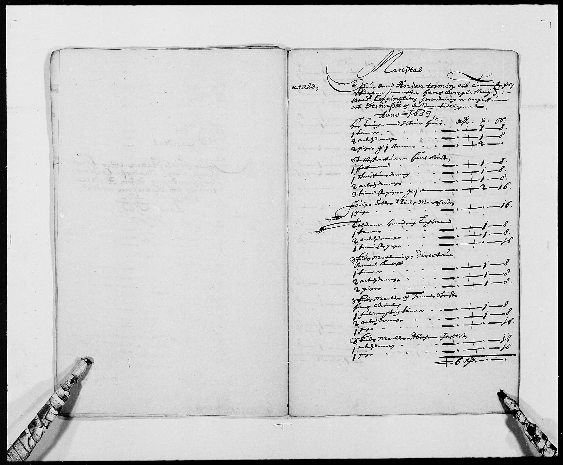 Rentekammeret inntil 1814, Reviderte regnskaper, Byregnskaper, AV/RA-EA-4066/R/Rg/L0140: [G1] Kontribusjonsregnskap, 1679-1692, s. 136