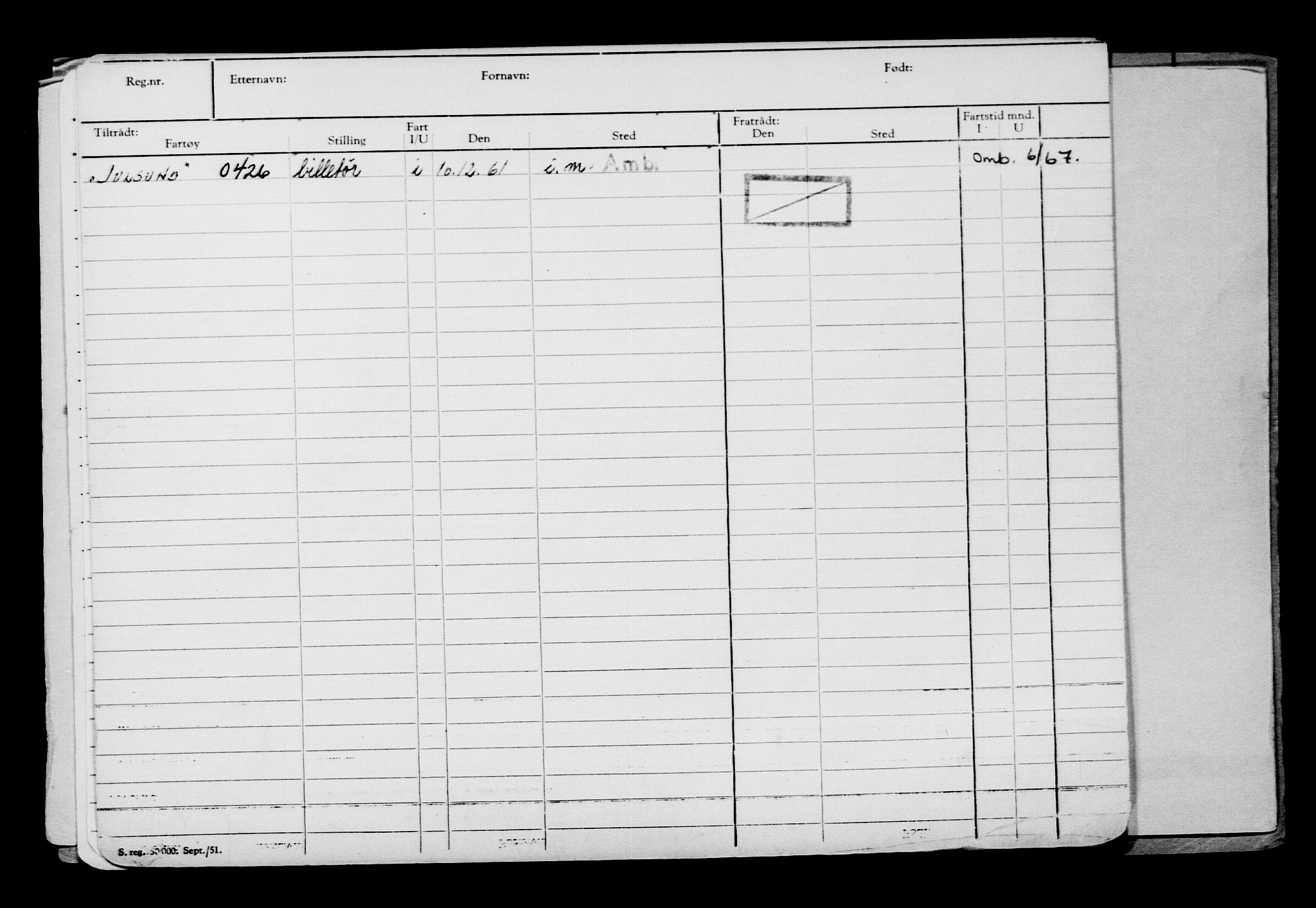 Direktoratet for sjømenn, AV/RA-S-3545/G/Gb/L0130: Hovedkort, 1915, s. 394