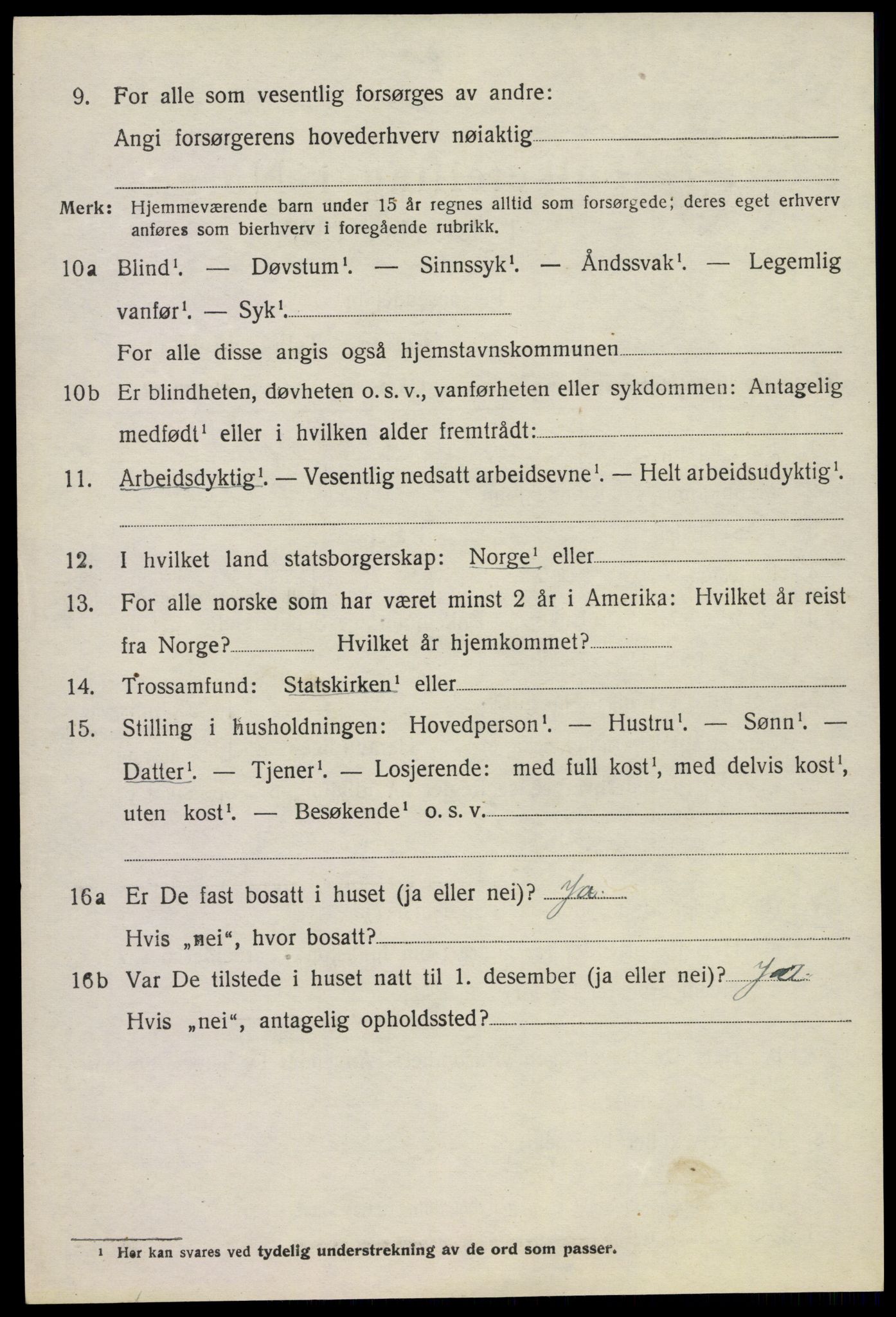 SAKO, Folketelling 1920 for 0821 Bø herred, 1920, s. 6543