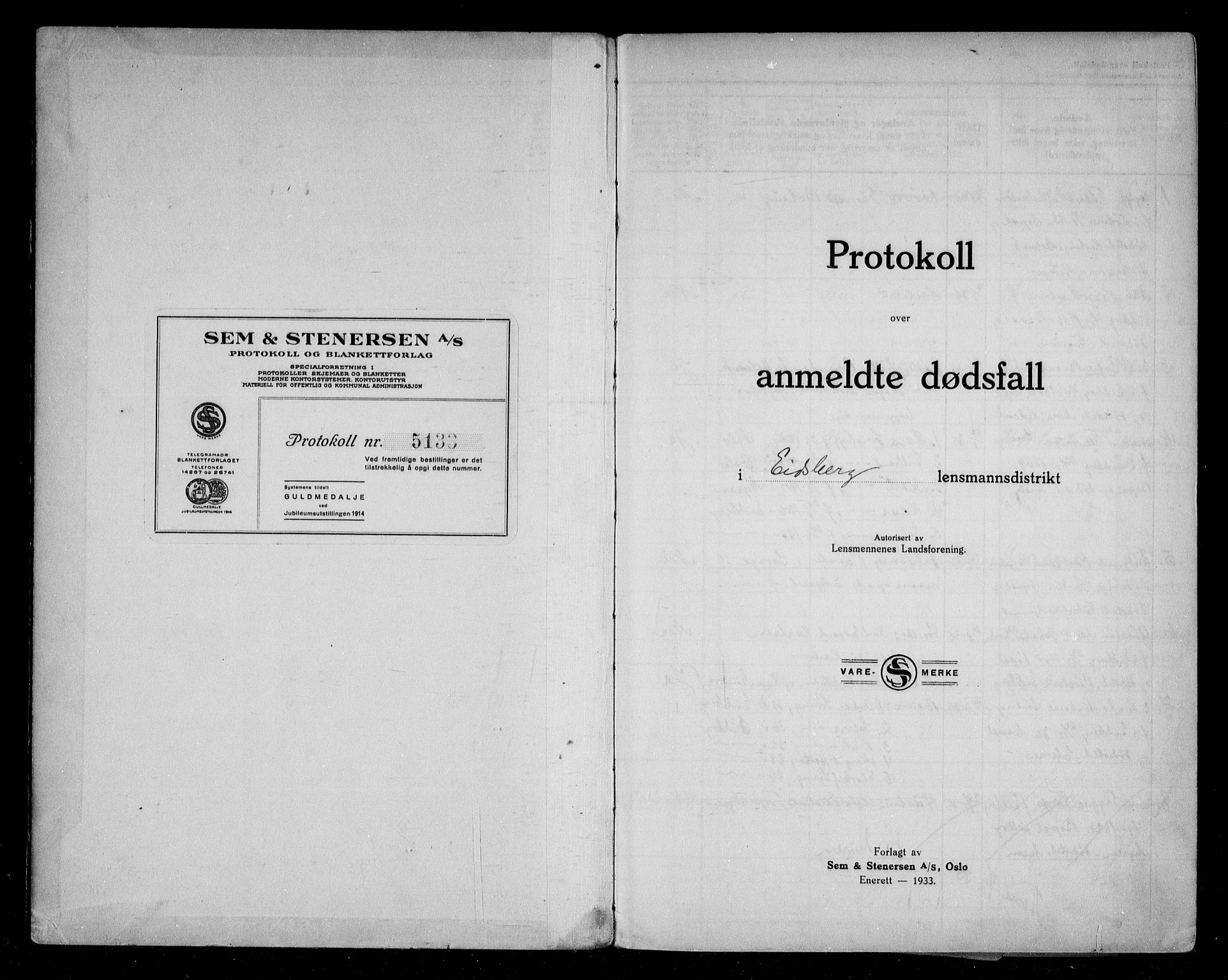 Eidsberg lensmannskontor, SAO/A-10079/H/Ha/Haa/L0004: Dødsfallsprotokoll, 1935-1941