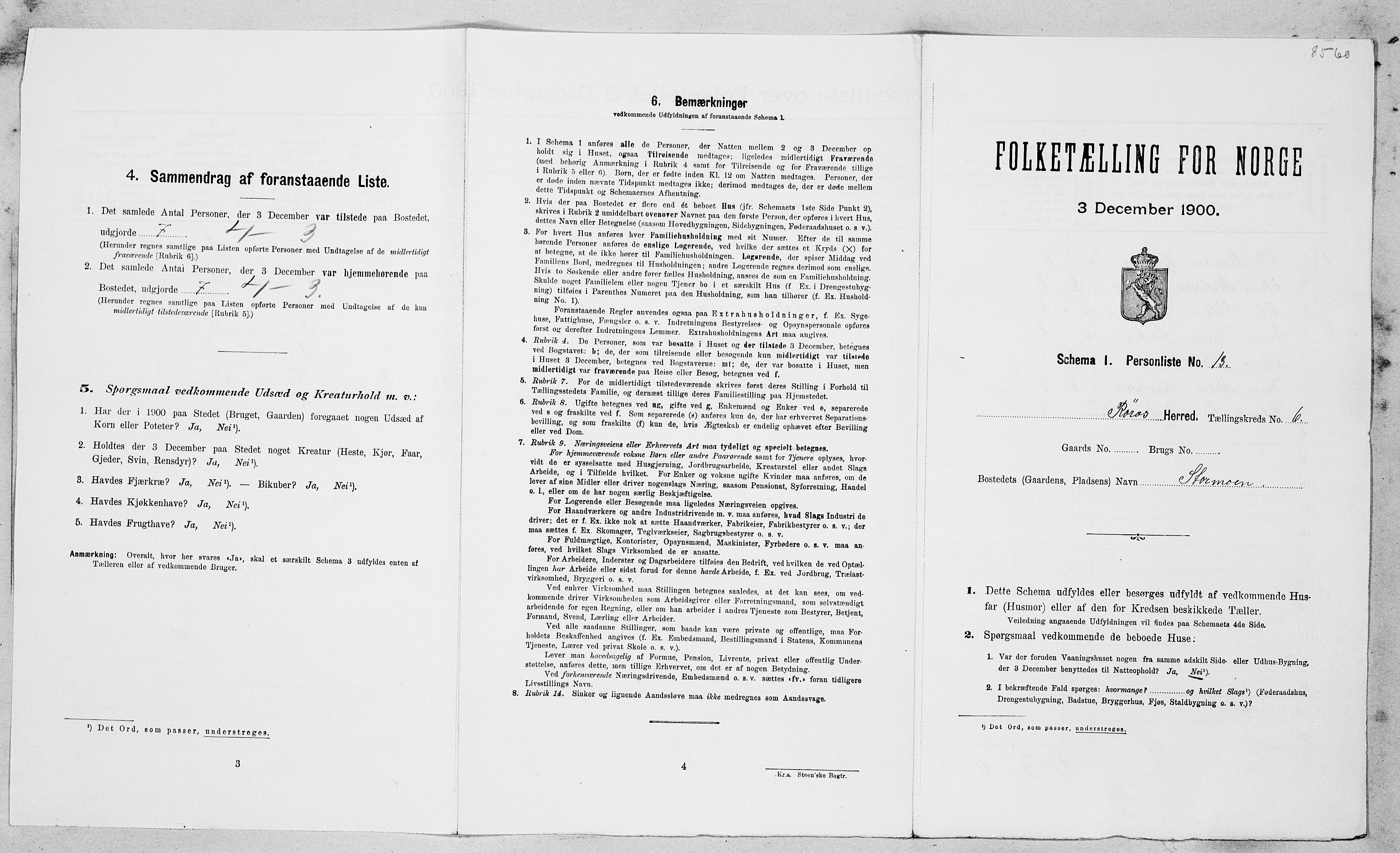 SAT, Folketelling 1900 for 1640 Røros herred, 1900, s. 790