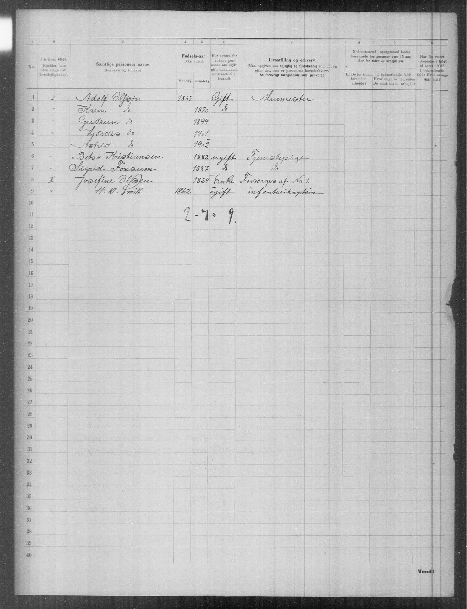OBA, Kommunal folketelling 31.12.1903 for Kristiania kjøpstad, 1903, s. 4798