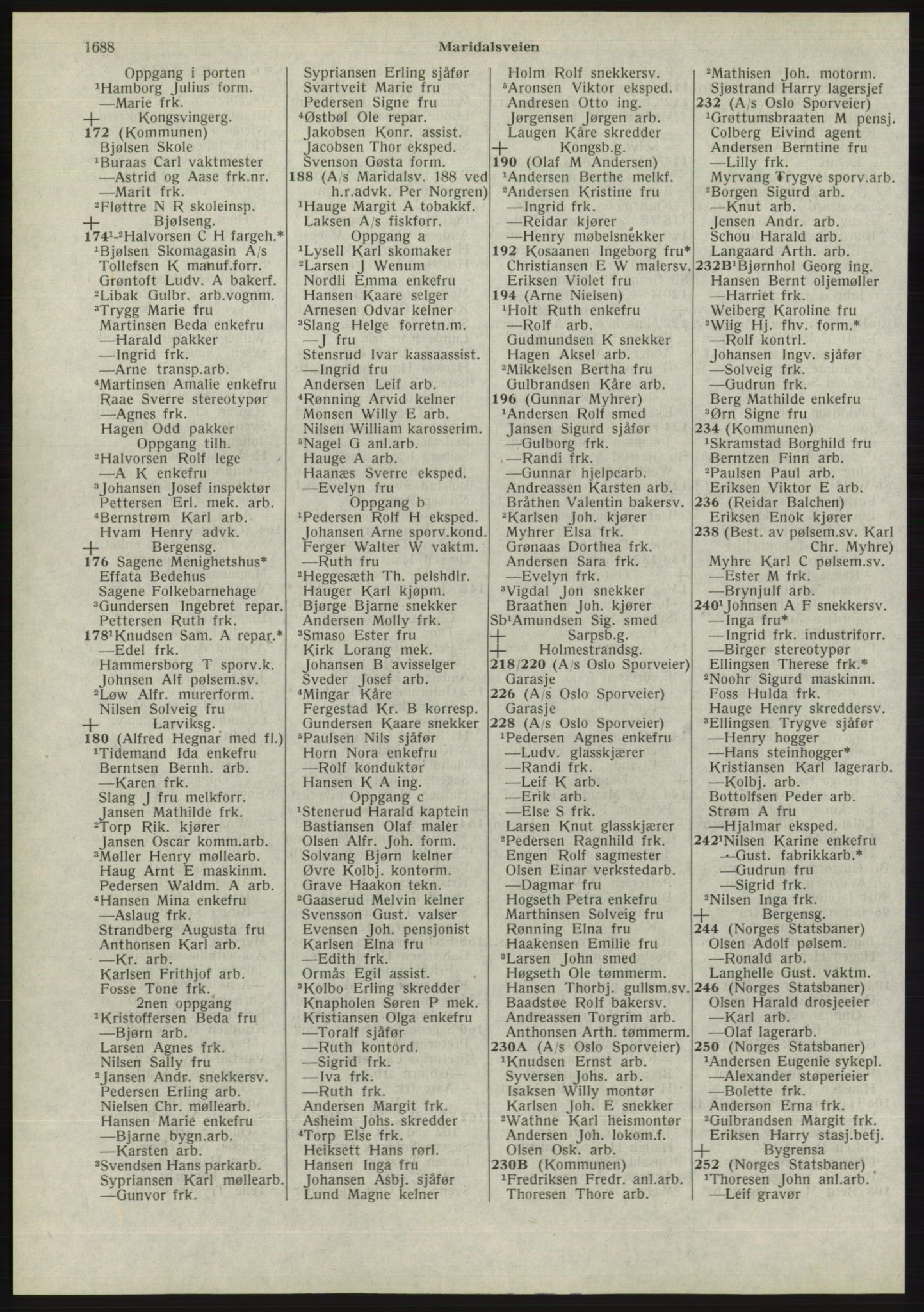 Kristiania/Oslo adressebok, PUBL/-, 1945, s. 1606