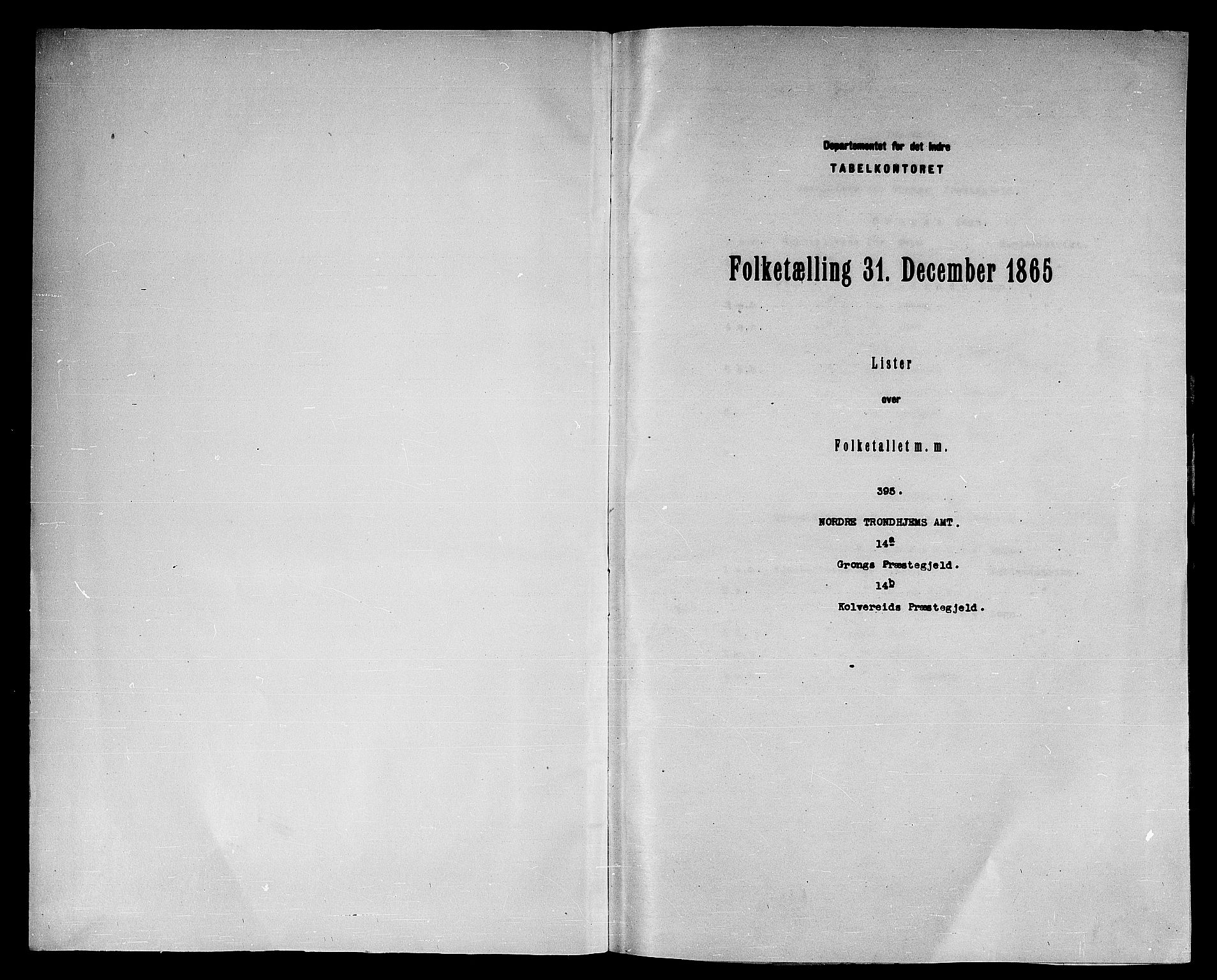 RA, Folketelling 1865 for 1742P Grong prestegjeld, 1865, s. 3