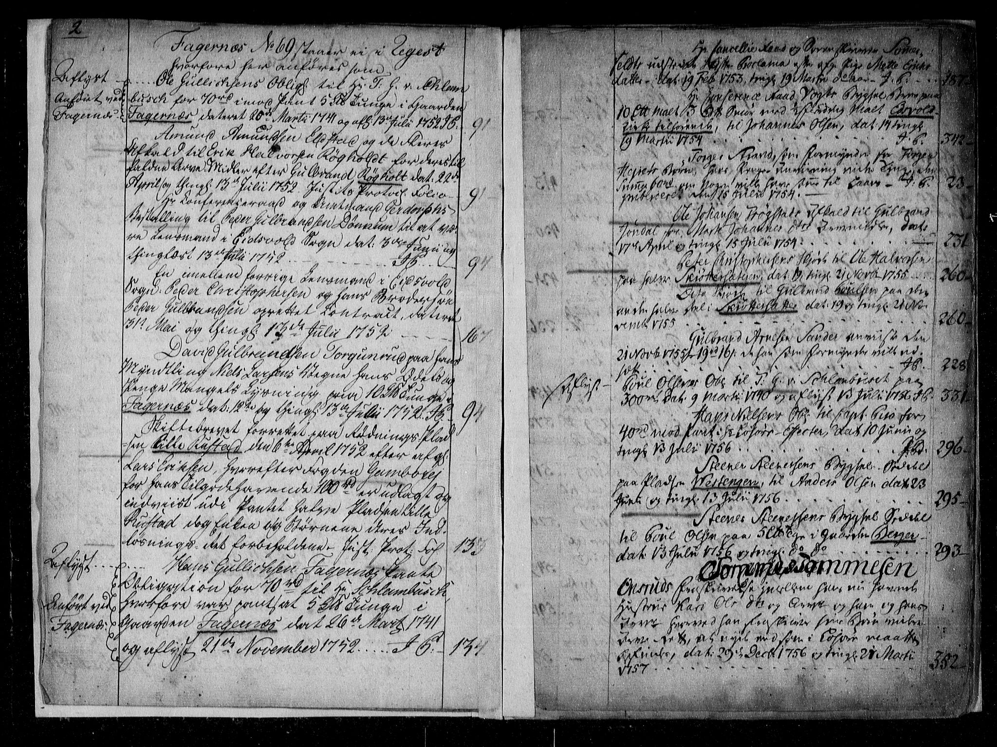 Øvre Romerike sorenskriveri, SAO/A-10649/G/Ga/Gaa/L0006: Panteregister nr. 6, 1748-1782, s. 2-3