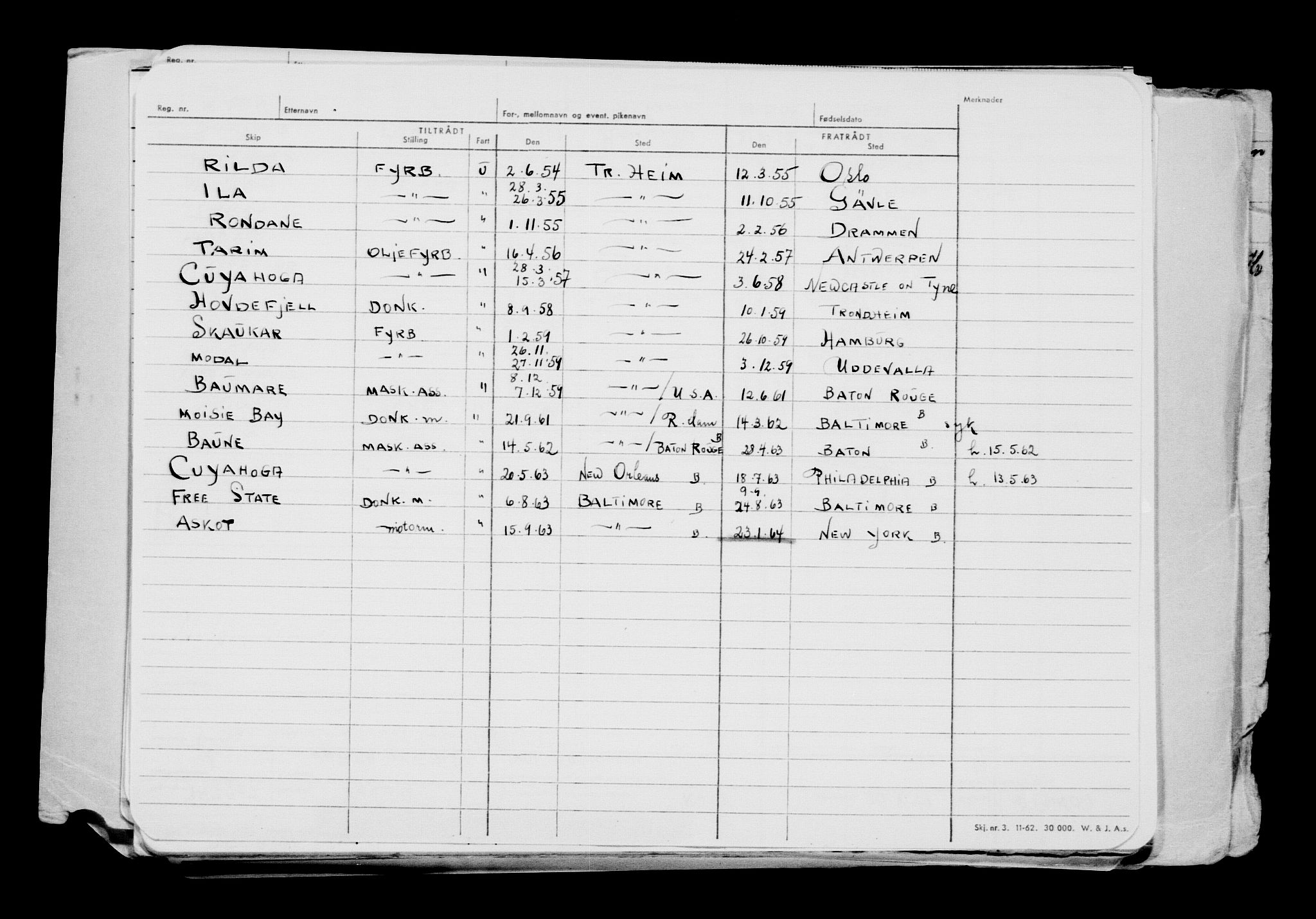 Direktoratet for sjømenn, AV/RA-S-3545/G/Gb/L0171: Hovedkort, 1919, s. 303