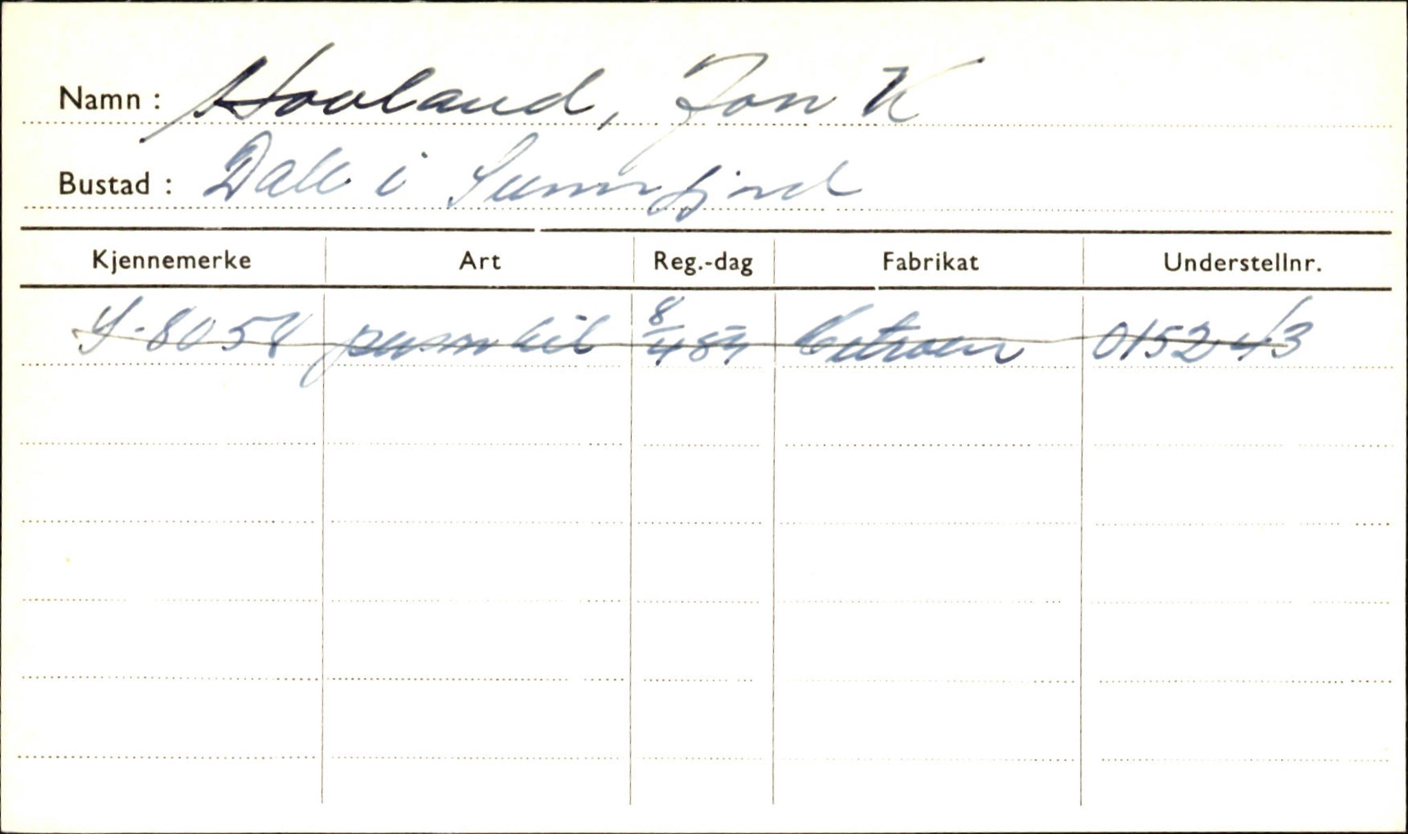 Statens vegvesen, Sogn og Fjordane vegkontor, SAB/A-5301/4/F/L0001A: Eigarregister Fjordane til 1.6.1961, 1930-1961, s. 711