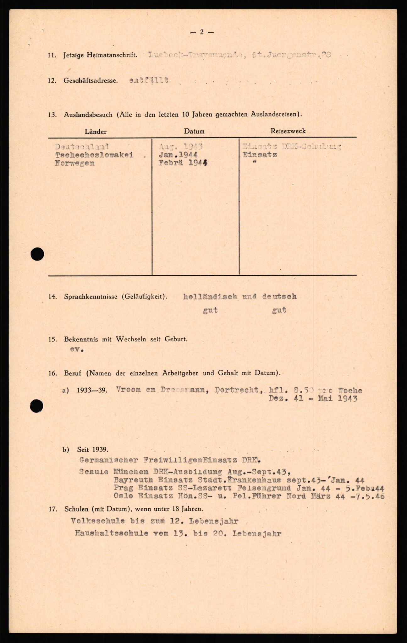 Forsvaret, Forsvarets overkommando II, AV/RA-RAFA-3915/D/Db/L0036: CI Questionaires. Tyske okkupasjonsstyrker i Norge. Tyskere., 1945-1946, s. 360