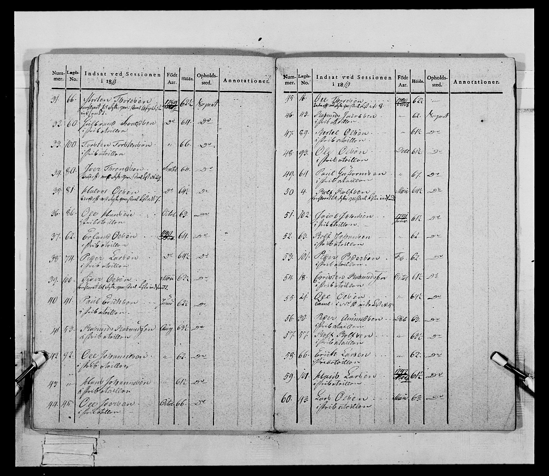 Generalitets- og kommissariatskollegiet, Det kongelige norske kommissariatskollegium, RA/EA-5420/E/Eh/L0069: Opplandske gevorbne infanteriregiment, 1810-1818, s. 654