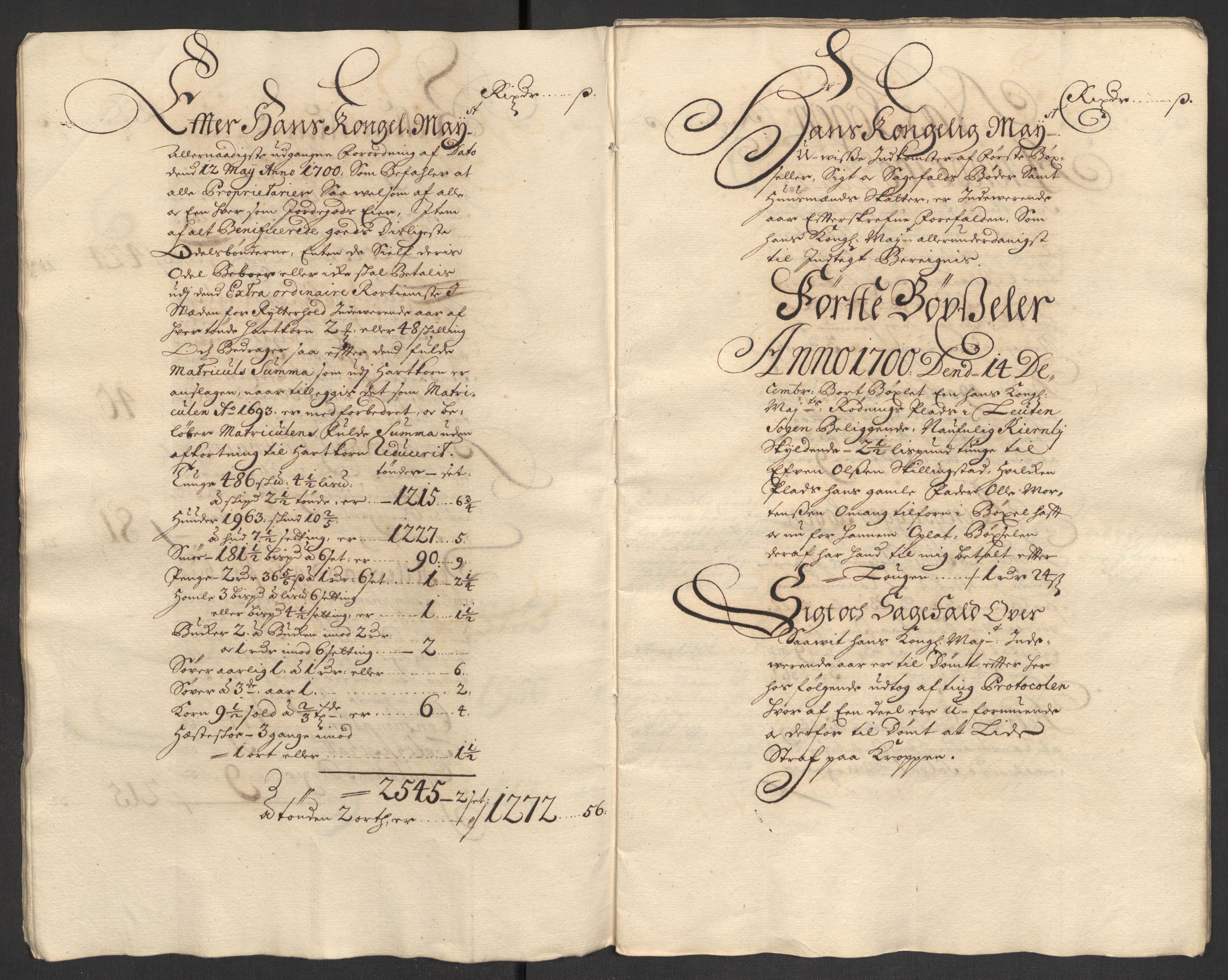 Rentekammeret inntil 1814, Reviderte regnskaper, Fogderegnskap, AV/RA-EA-4092/R16/L1039: Fogderegnskap Hedmark, 1700, s. 8