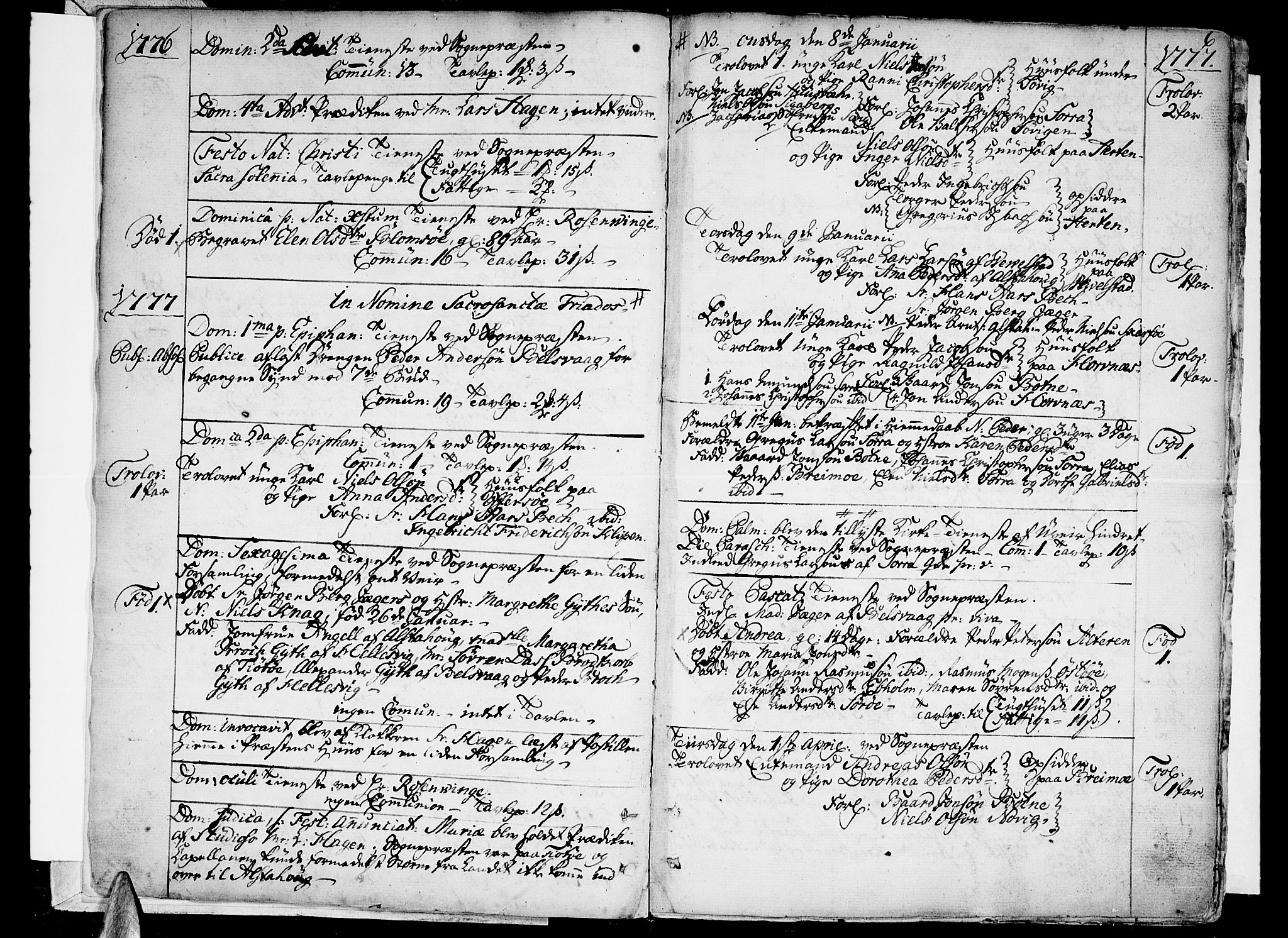 Ministerialprotokoller, klokkerbøker og fødselsregistre - Nordland, AV/SAT-A-1459/830/L0439: Ministerialbok nr. 830A07 /1, 1776-1800, s. 6