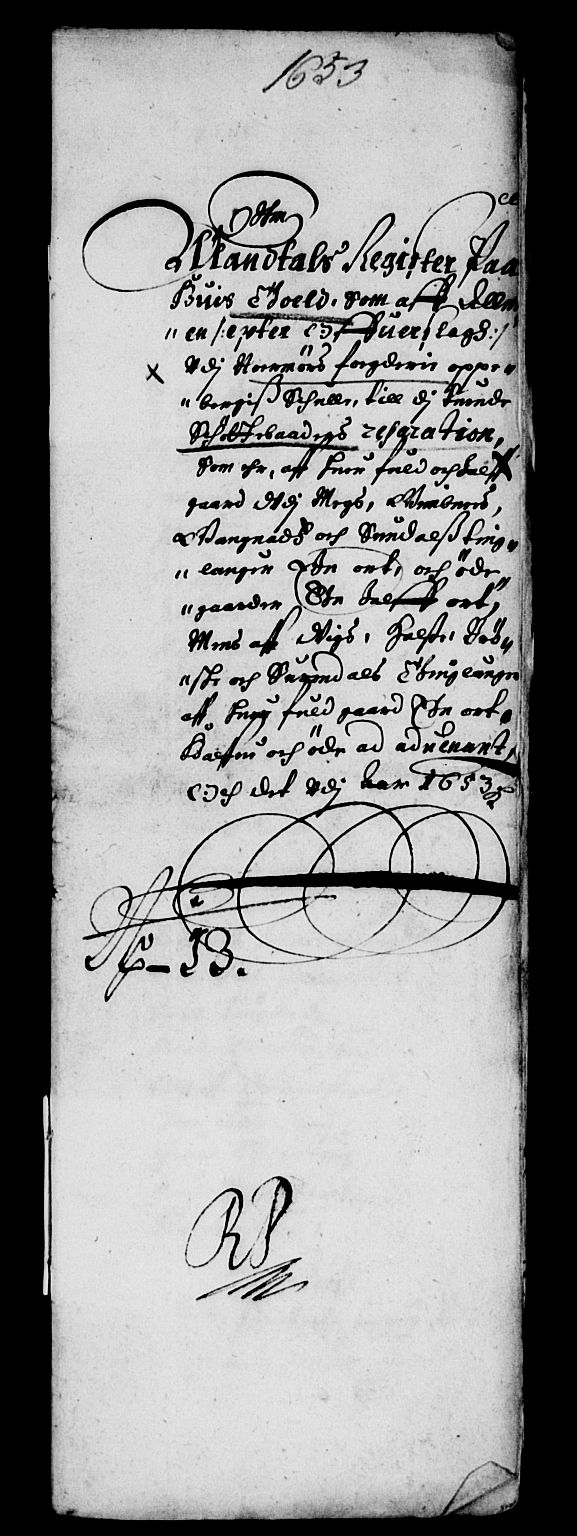 Rentekammeret inntil 1814, Reviderte regnskaper, Lensregnskaper, AV/RA-EA-5023/R/Rb/Rbw/L0114: Trondheim len, 1653-1654