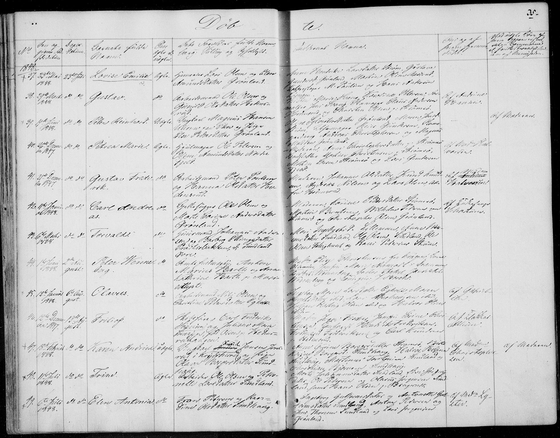 Skoger kirkebøker, SAKO/A-59/F/Fa/L0003: Ministerialbok nr. I 3, 1842-1861, s. 35