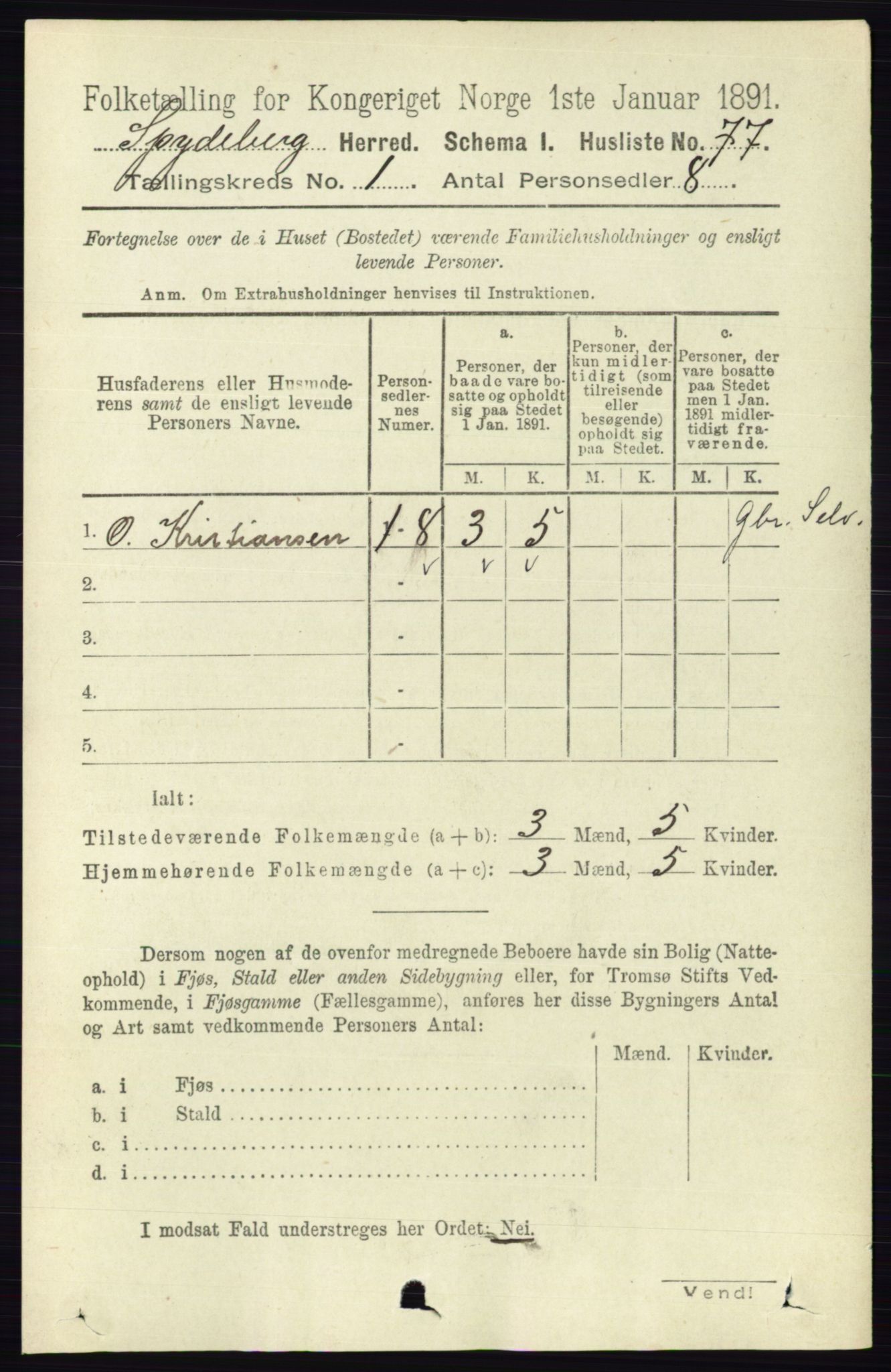 RA, Folketelling 1891 for 0123 Spydeberg herred, 1891, s. 112