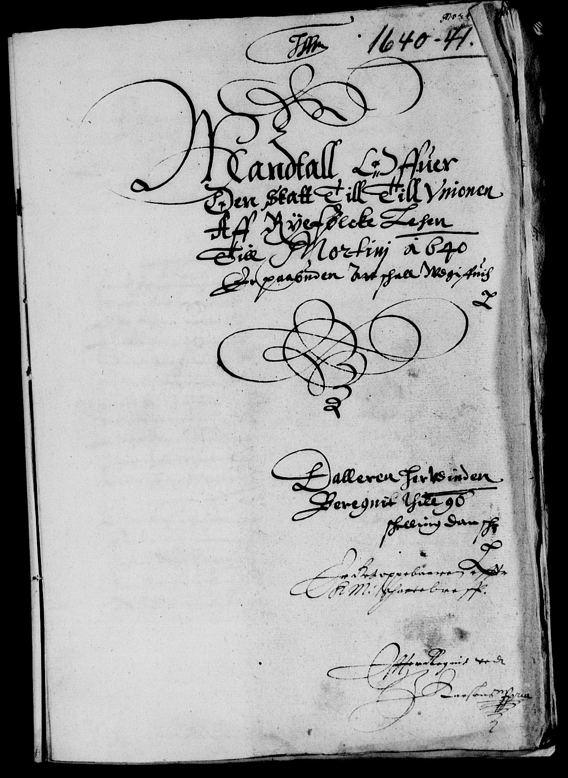 Rentekammeret inntil 1814, Reviderte regnskaper, Lensregnskaper, AV/RA-EA-5023/R/Rb/Rbs/L0024: Stavanger len, 1639-1641