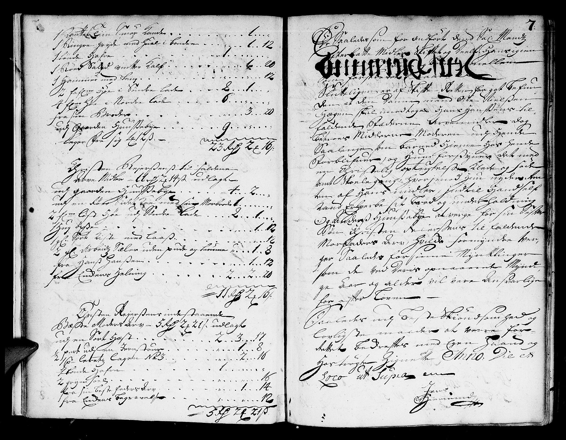 Lier, Røyken og Hurum sorenskriveri, SAKO/A-89/H/Hc/L0003: Skifteprotokoll, 1717-1737, s. 6b-7a