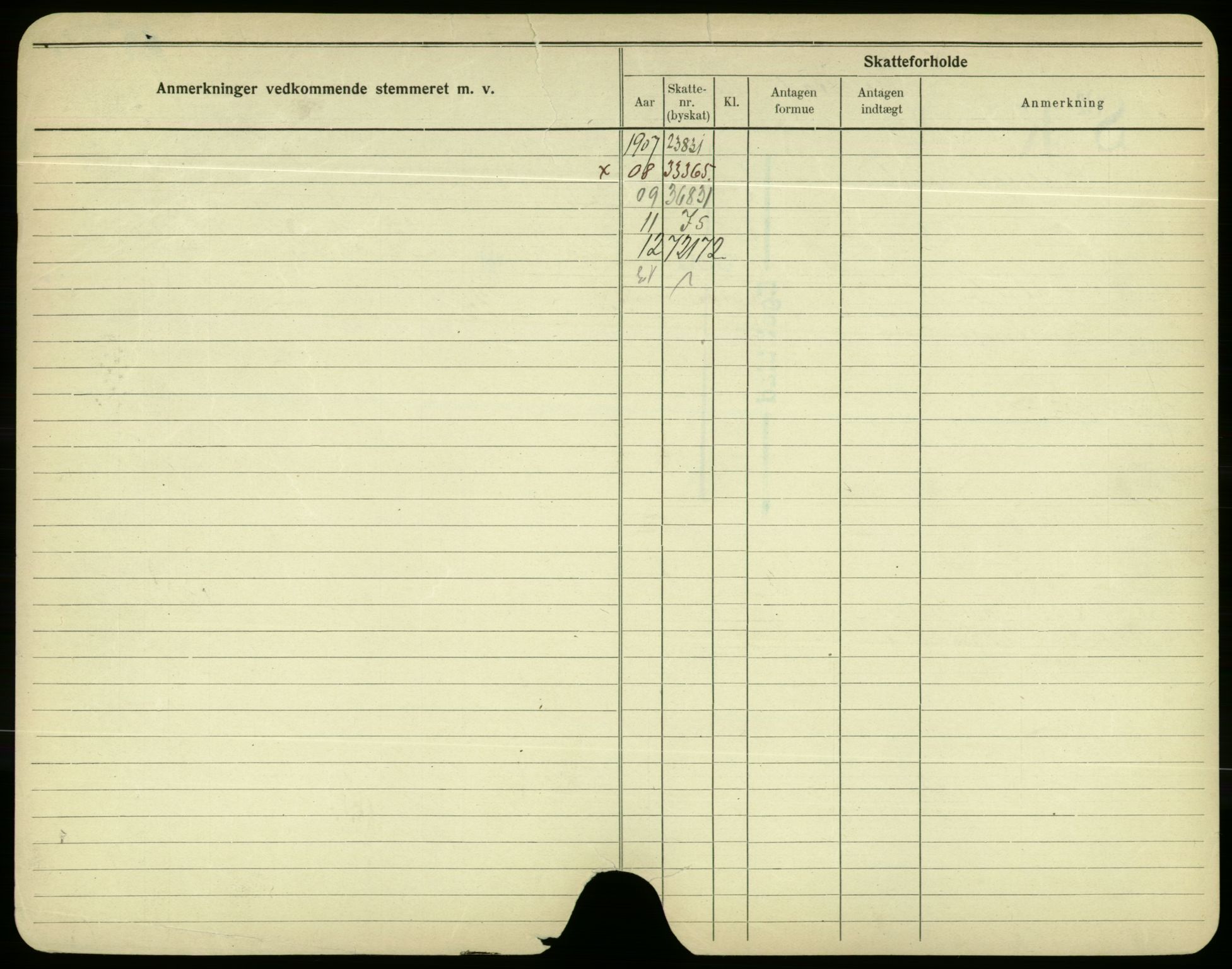 Oslo folkeregister, Registerkort, SAO/A-11715/F/Fa/Fac/L0004: Menn, 1906-1914, s. 551b