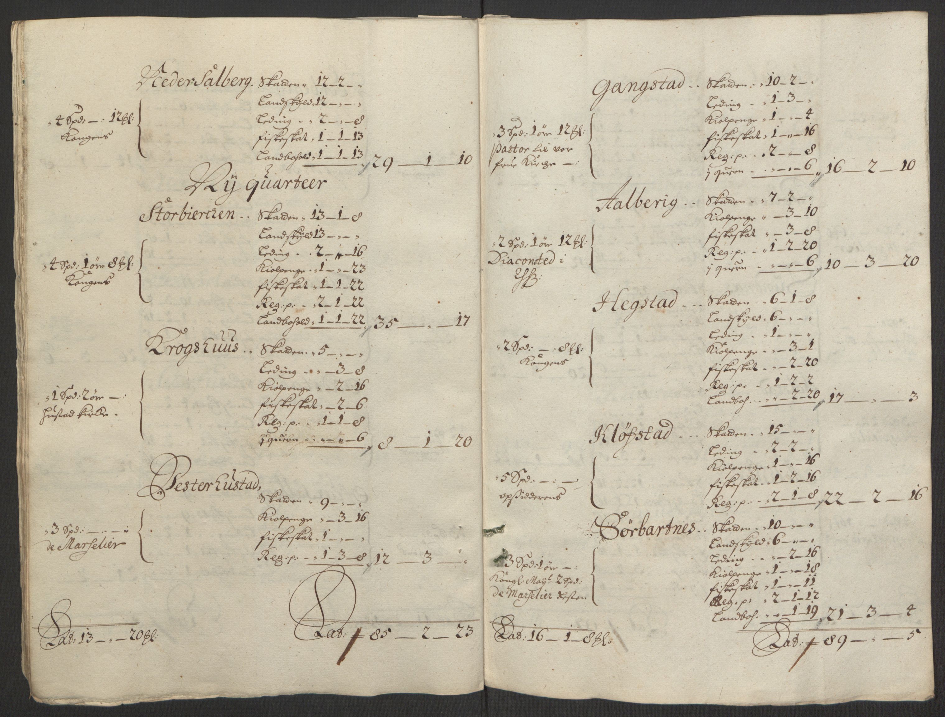 Rentekammeret inntil 1814, Reviderte regnskaper, Fogderegnskap, AV/RA-EA-4092/R63/L4309: Fogderegnskap Inderøy, 1695-1697, s. 510