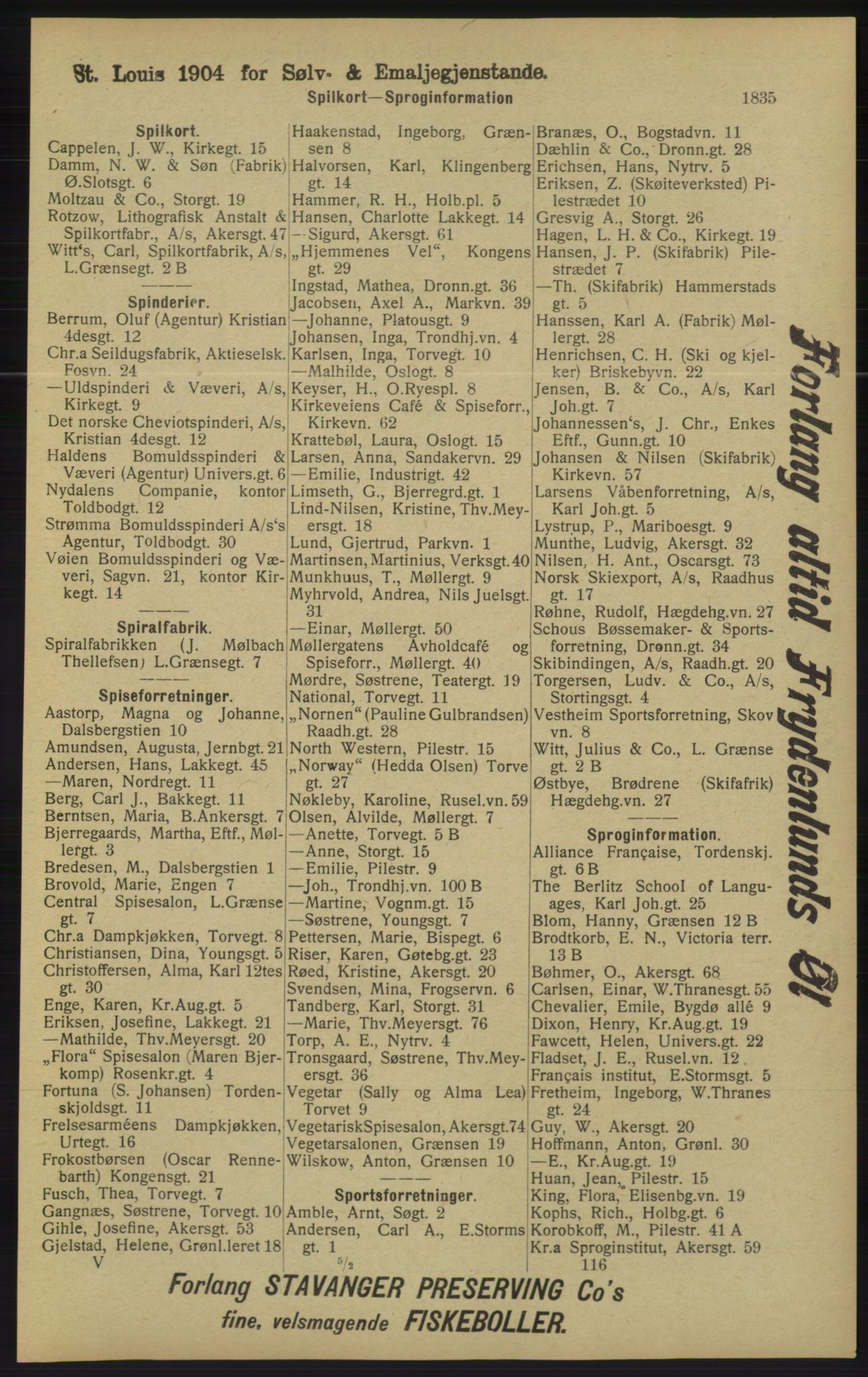 Kristiania/Oslo adressebok, PUBL/-, 1913, s. 1791