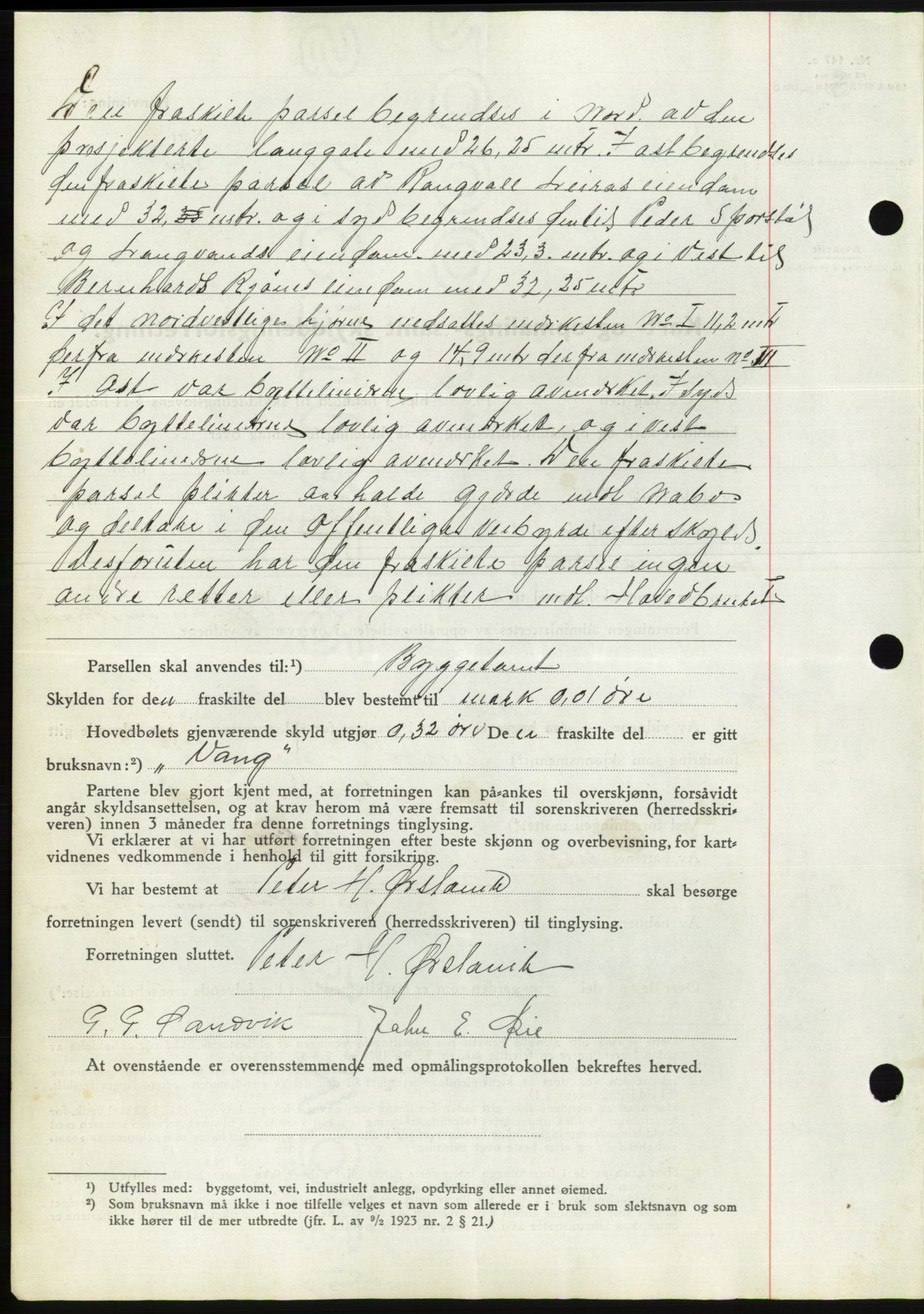 Søre Sunnmøre sorenskriveri, AV/SAT-A-4122/1/2/2C/L0070: Pantebok nr. 64, 1940-1941, Dagboknr: 838/1940