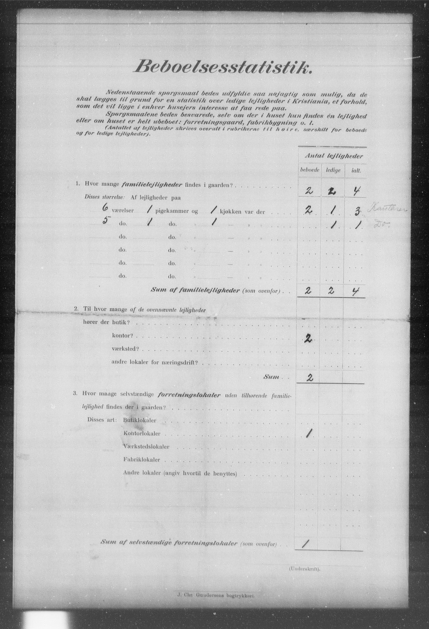 OBA, Kommunal folketelling 31.12.1903 for Kristiania kjøpstad, 1903, s. 23766