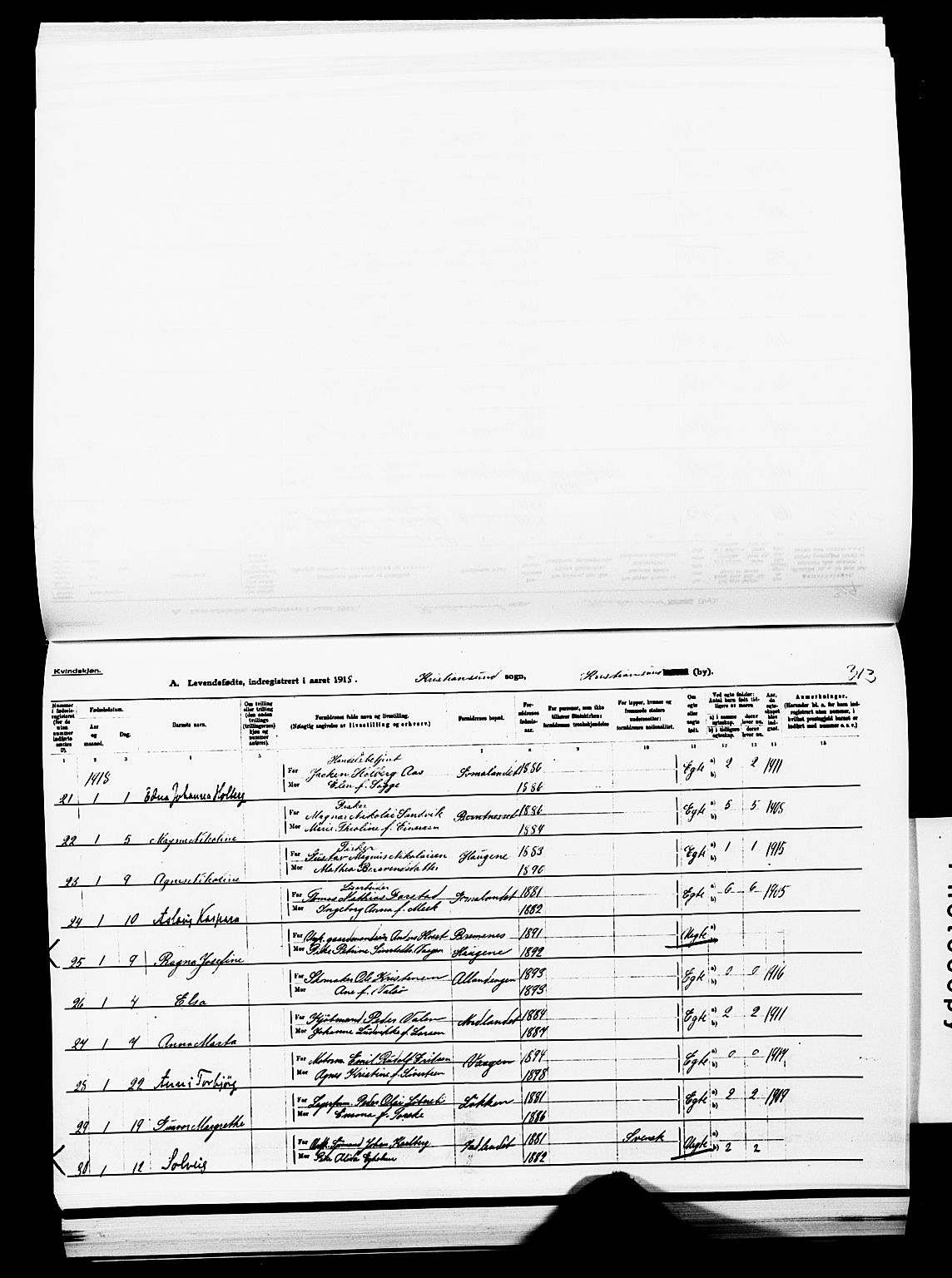 Ministerialprotokoller, klokkerbøker og fødselsregistre - Møre og Romsdal, AV/SAT-A-1454/572/L0861: Ministerialbok nr. 572D05, 1913-1920